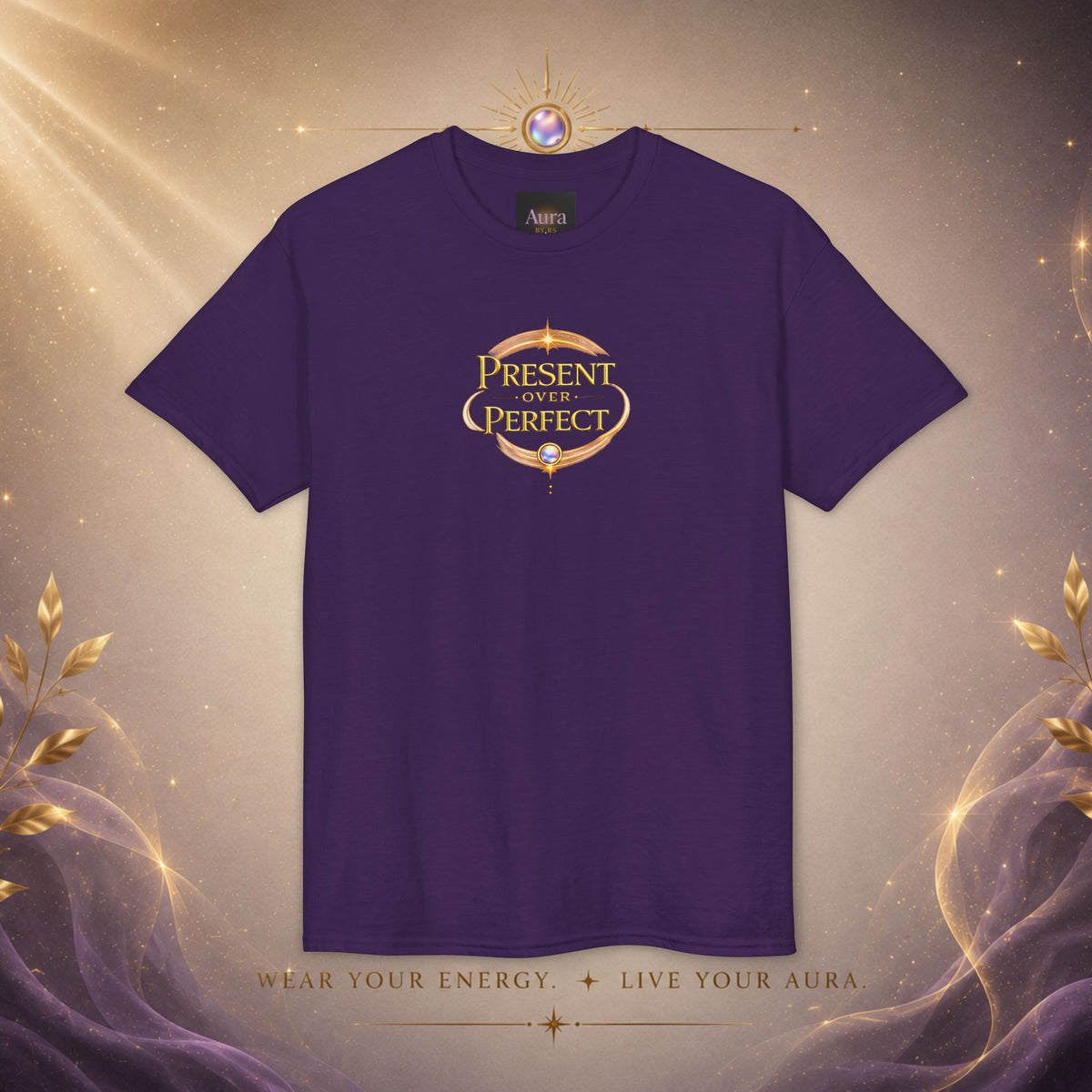 Present, Not Perfect T-Shirt — Mindful Inspirational Graphic Tee