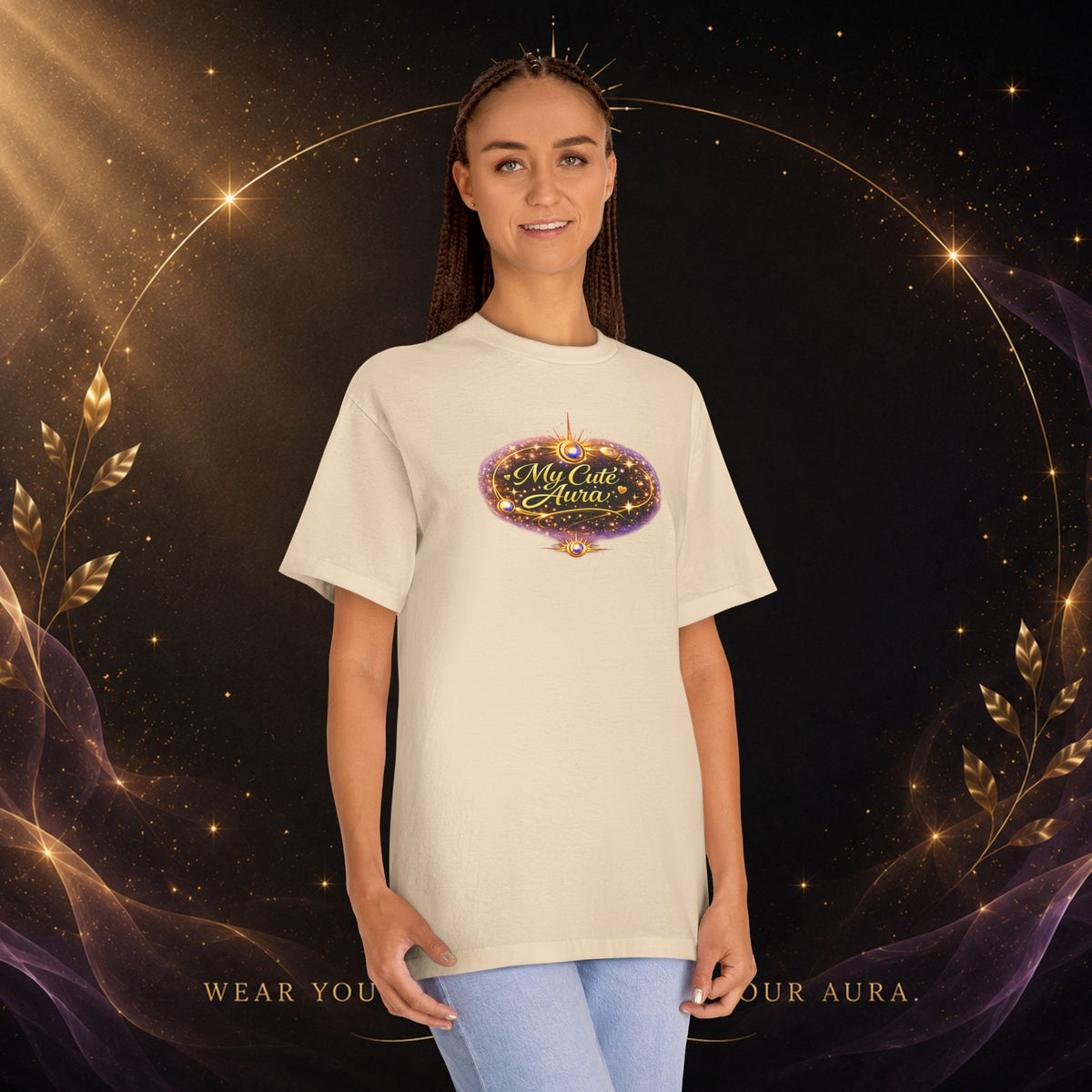 My Cute Aura T‑Shirt — Whimsical Celestial Graphic Tee