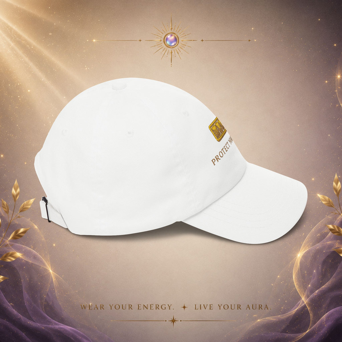 Protect Your Energy Cap — Embroidered Low Battery Icon Baseball Hat