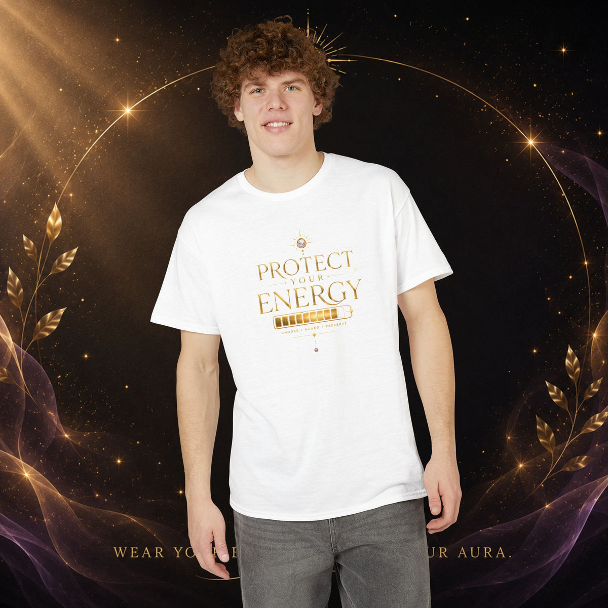 Protect Your Energy T-Shirt — Spiritual Positive Vibes Graphic Tee