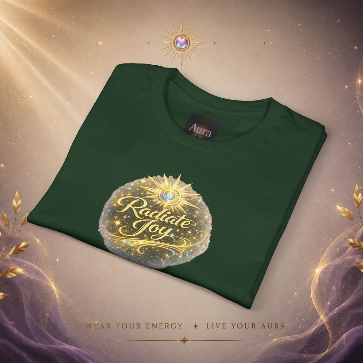 Radiate Joy Aura T-Shirt — Positive Message Tee