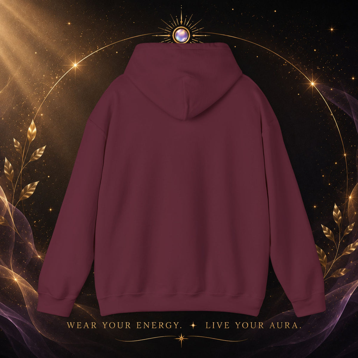 Protect Your Energy Hoodie — Minimal Gold Text Spiritual Wellness Sweatshirt