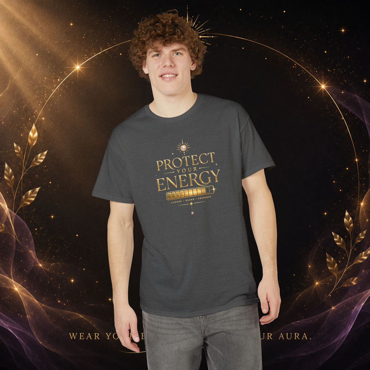 Protect Your Energy T-Shirt — Spiritual Positive Vibes Graphic Tee