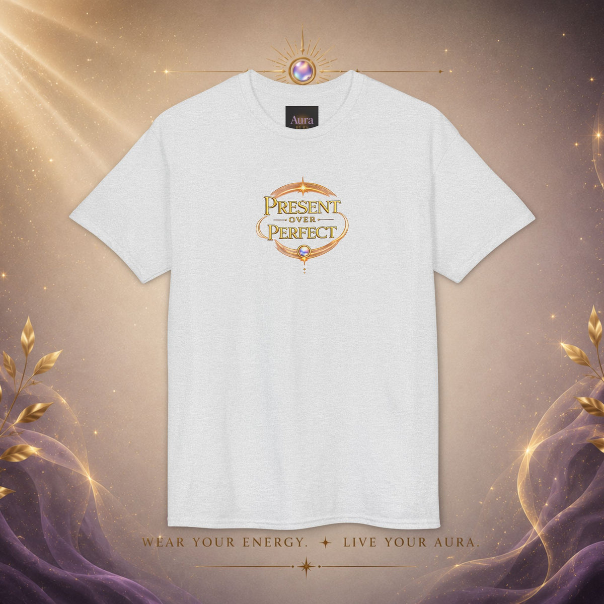 Present, Not Perfect T-Shirt — Mindful Inspirational Graphic Tee