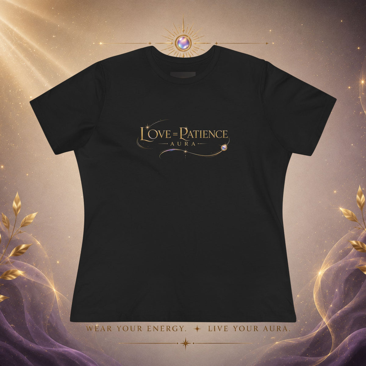Love & Patience Women's Tee — Inspirational Faith Graphic Cotton Shirt