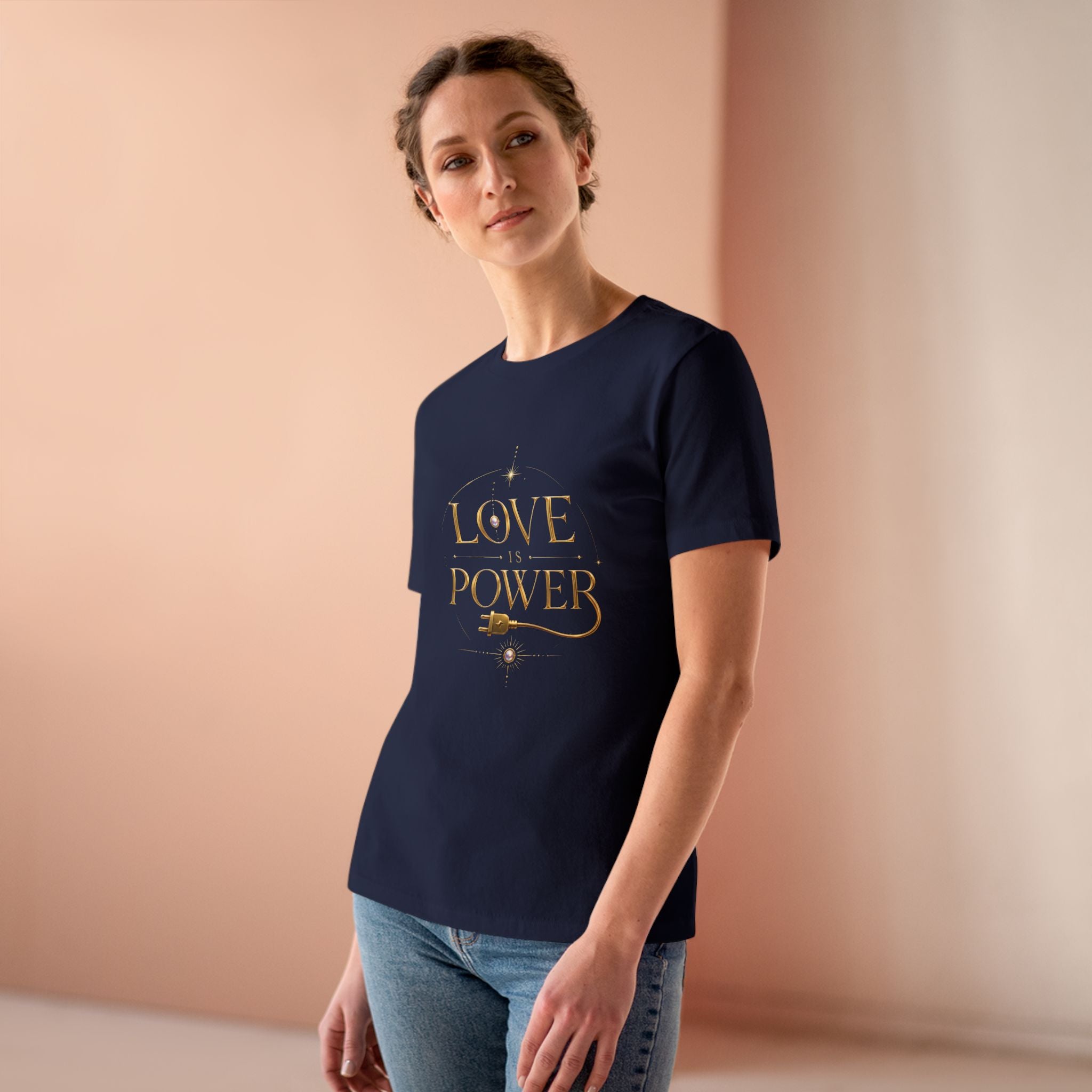Love Is Power Tee — Inspirational Women's Graphic T‑Shirt - AURA BY RS ®