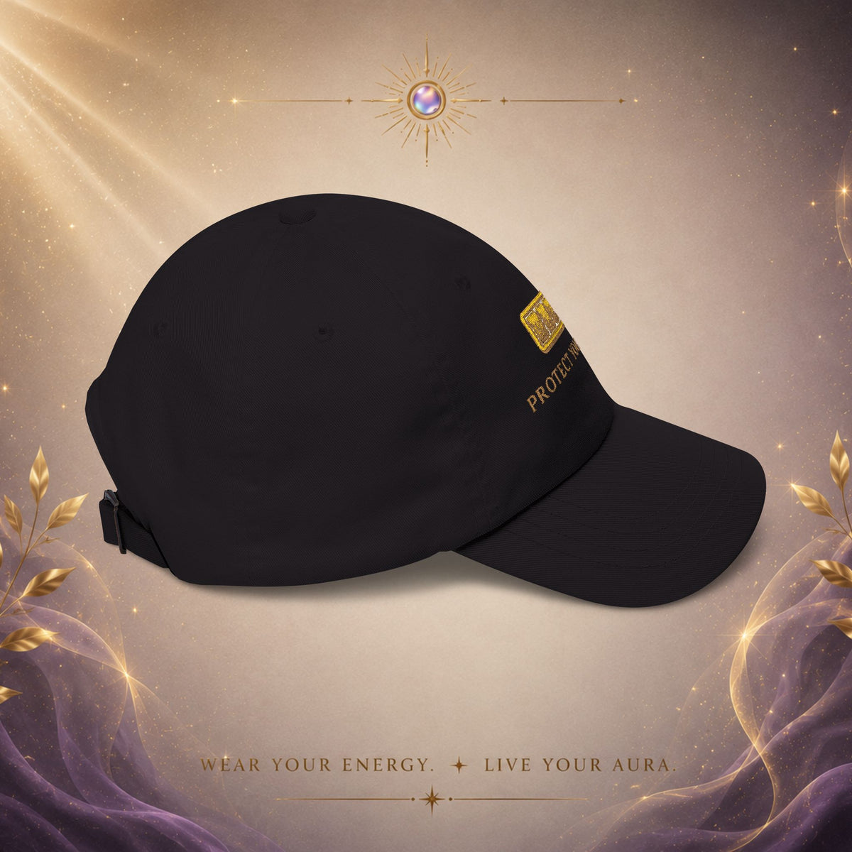 Protect Your Energy Cap — Embroidered Low Battery Icon Baseball Hat