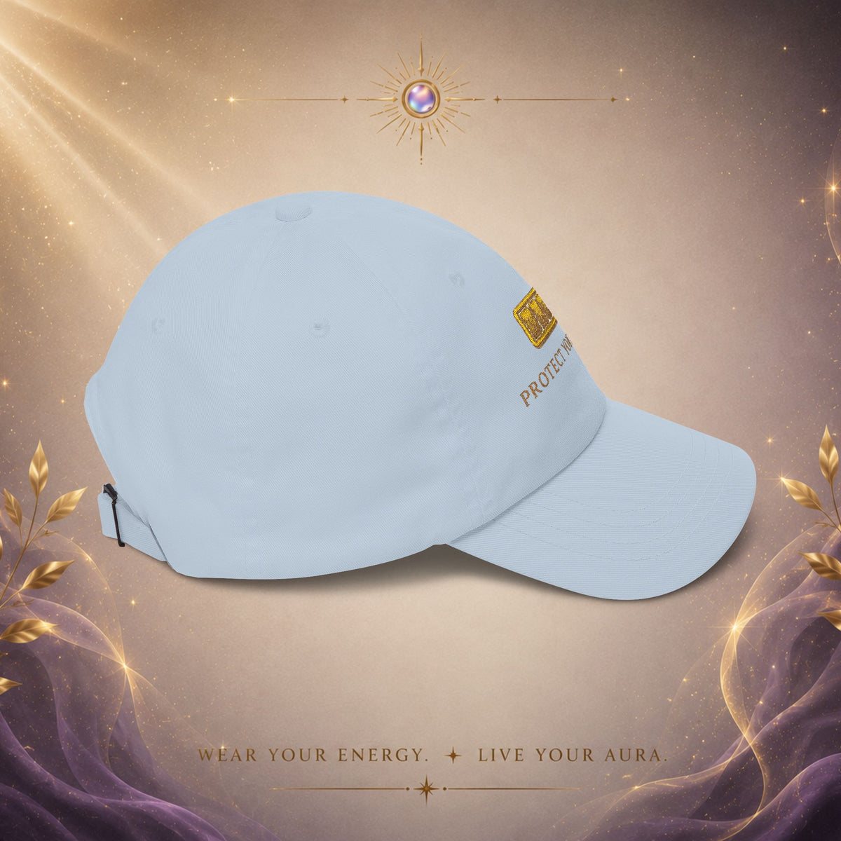 Protect Your Energy Cap — Embroidered Low Battery Icon Baseball Hat