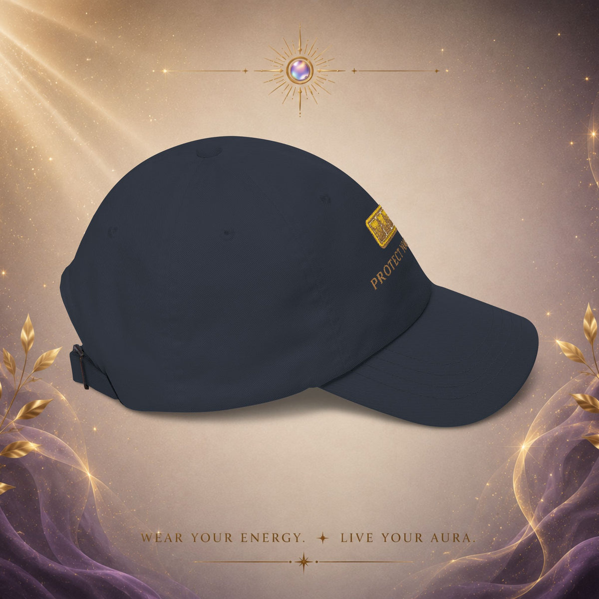 Protect Your Energy Cap — Embroidered Low Battery Icon Baseball Hat