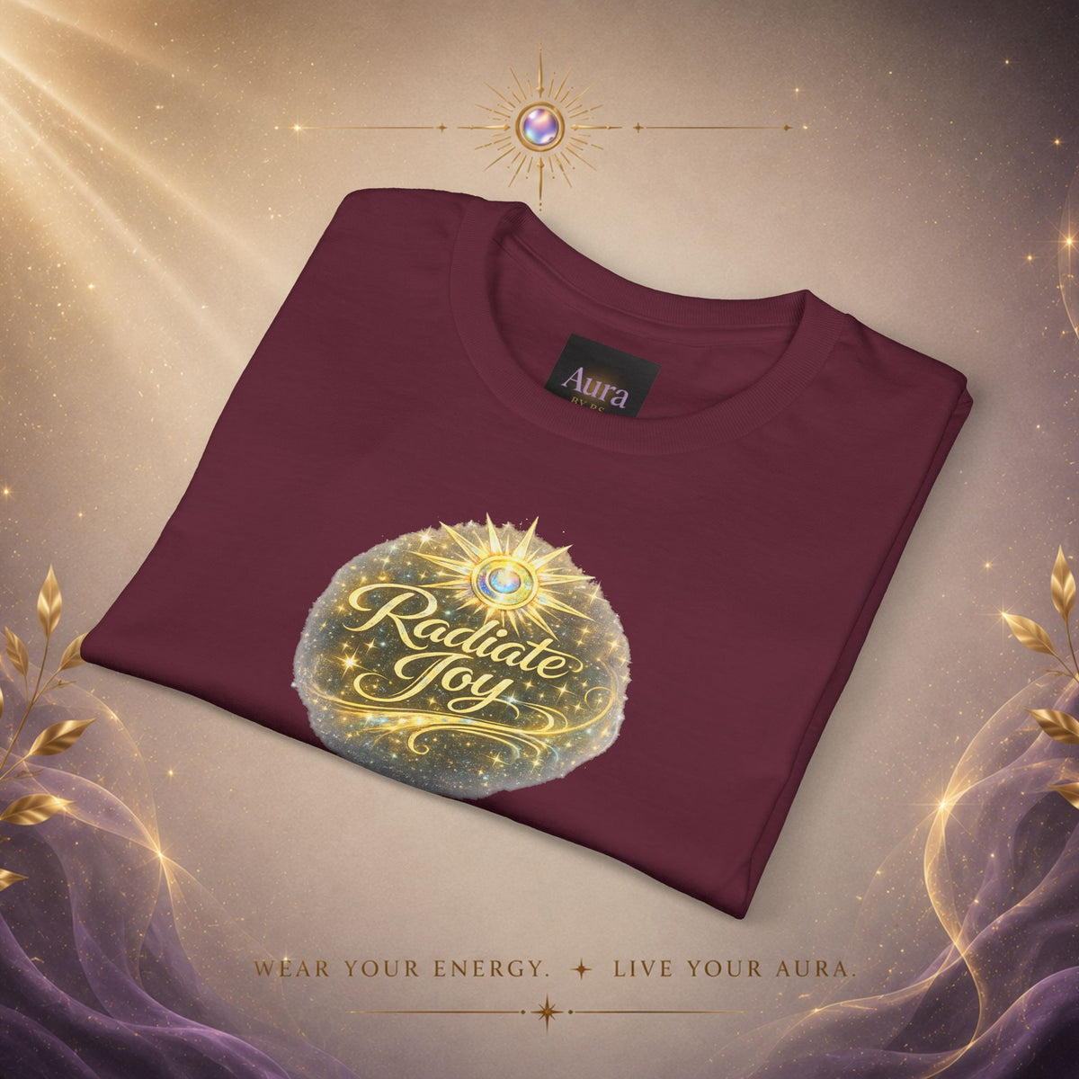 Radiate Joy Aura T-Shirt — Positive Message Tee