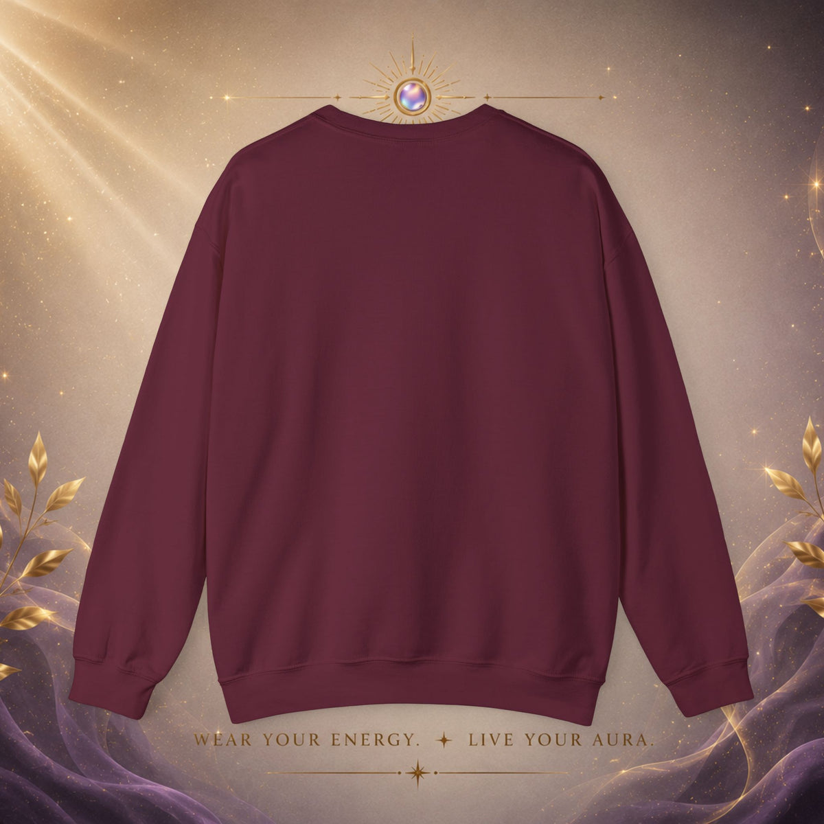 Radiate Joy Crewneck Sweatshirt — Golden Holiday Ornament Design