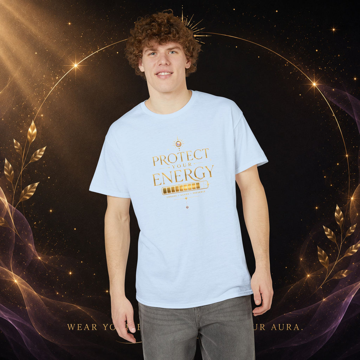 Protect Your Energy T-Shirt — Spiritual Positive Vibes Graphic Tee