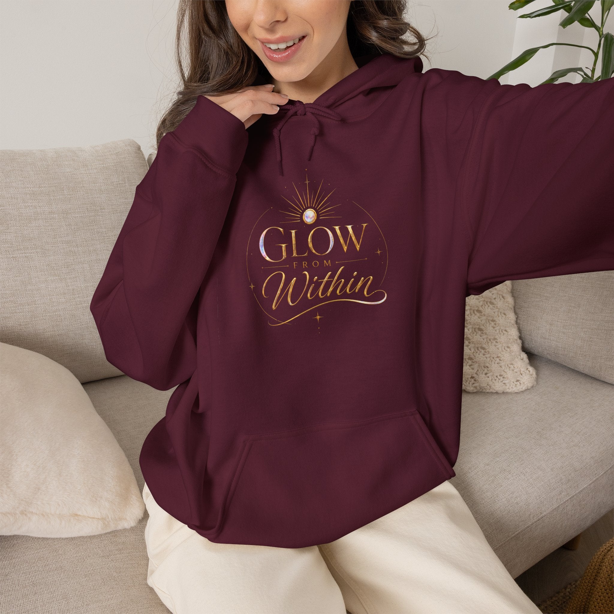 Glow Within Hoodie — Inspirational - AURA BY RS ®