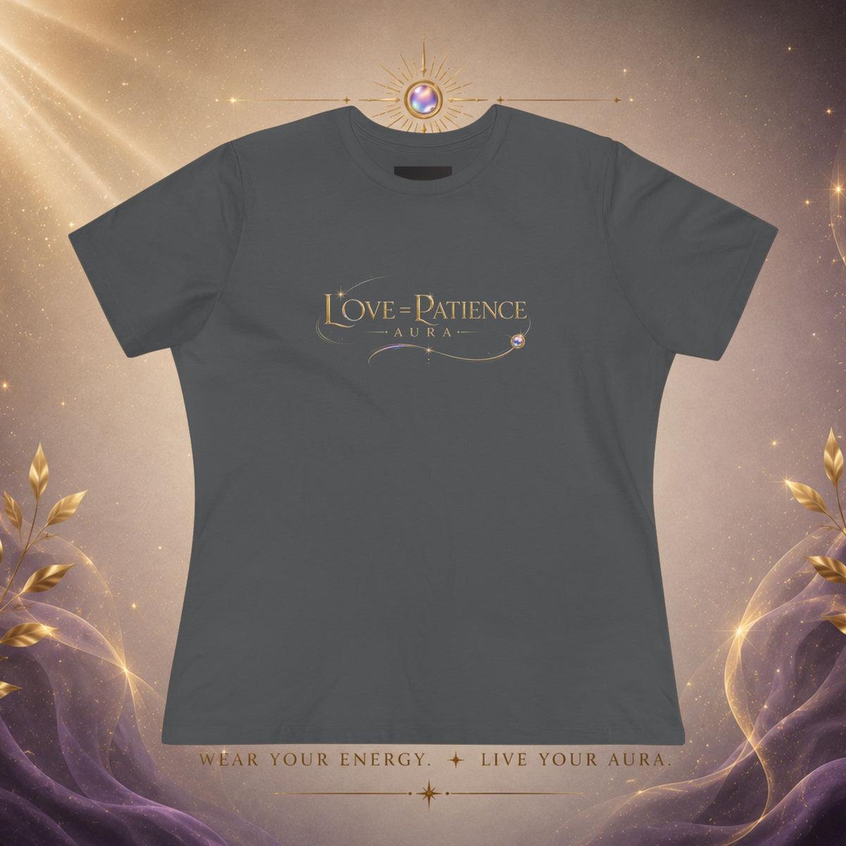 Love & Patience Women's Tee — Inspirational Faith Graphic Cotton Shirt