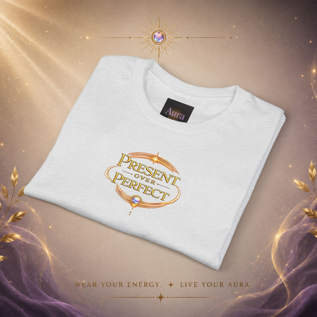 Present, Not Perfect T-Shirt — Mindful Inspirational Graphic Tee