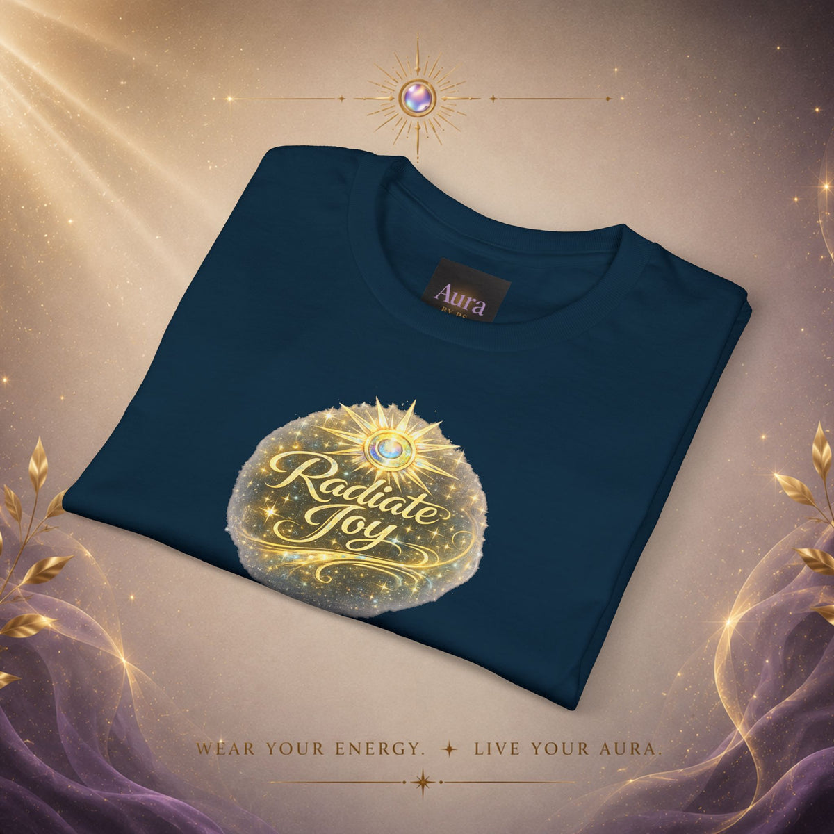Radiate Joy Aura T-Shirt — Positive Message Tee
