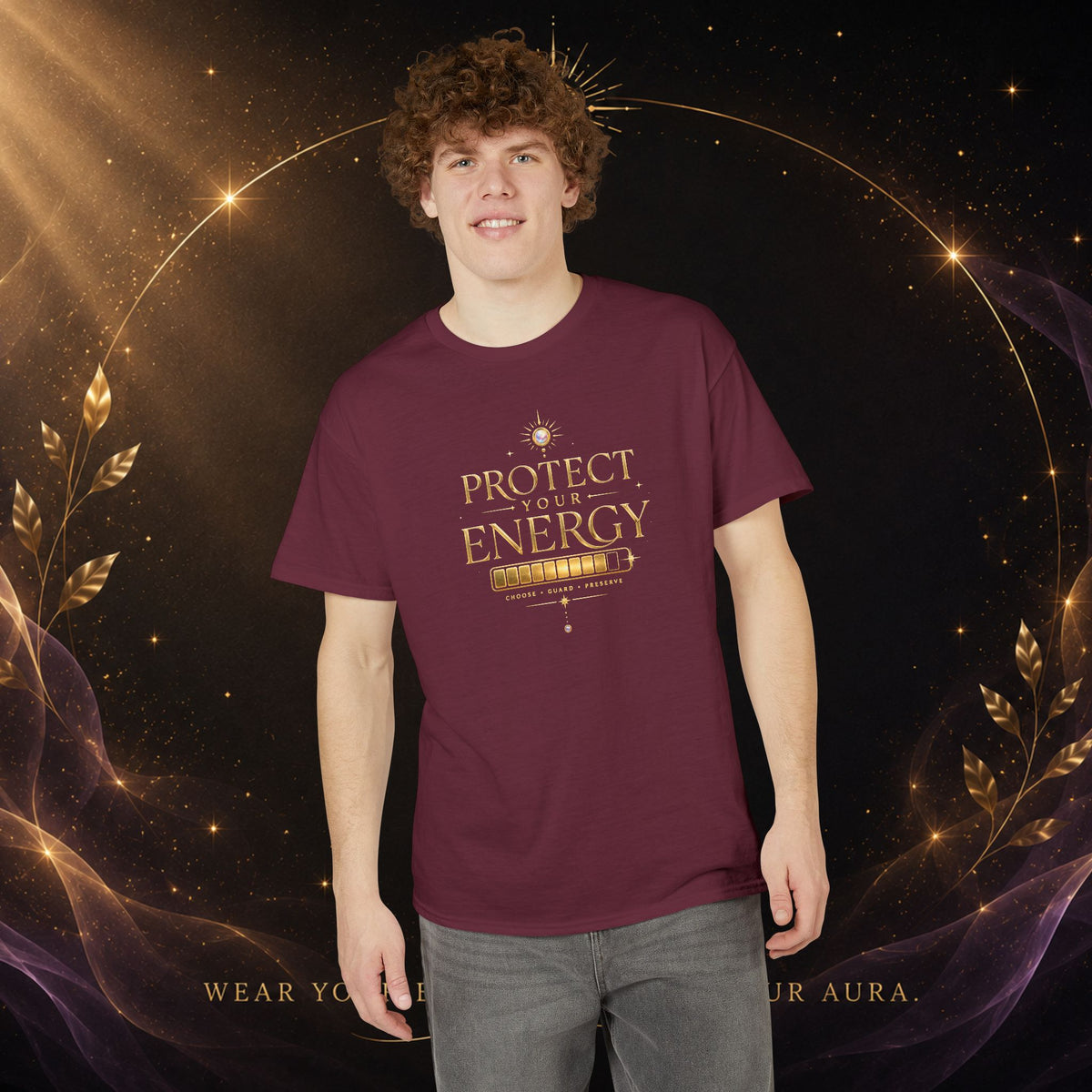 Protect Your Energy T-Shirt — Spiritual Positive Vibes Graphic Tee