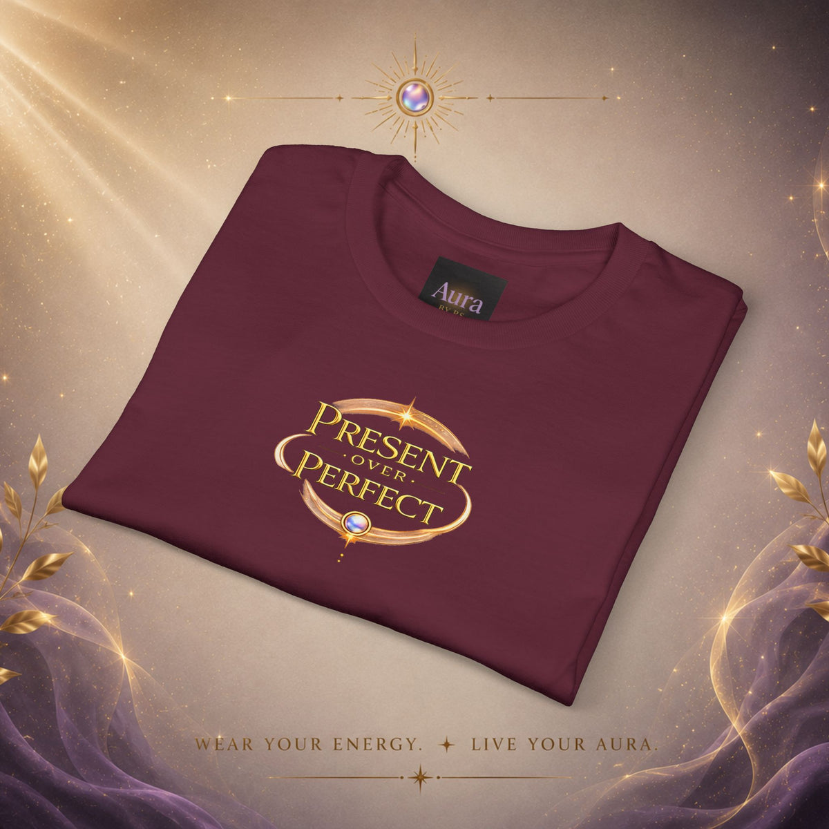Present, Not Perfect T-Shirt — Mindful Inspirational Graphic Tee