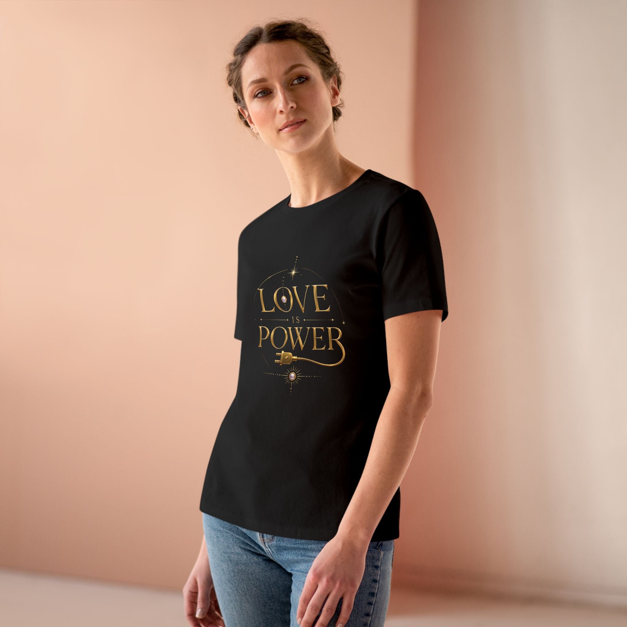 Love Is Power Tee — Inspirational Women's Graphic T‑Shirt - AURA BY RS ®