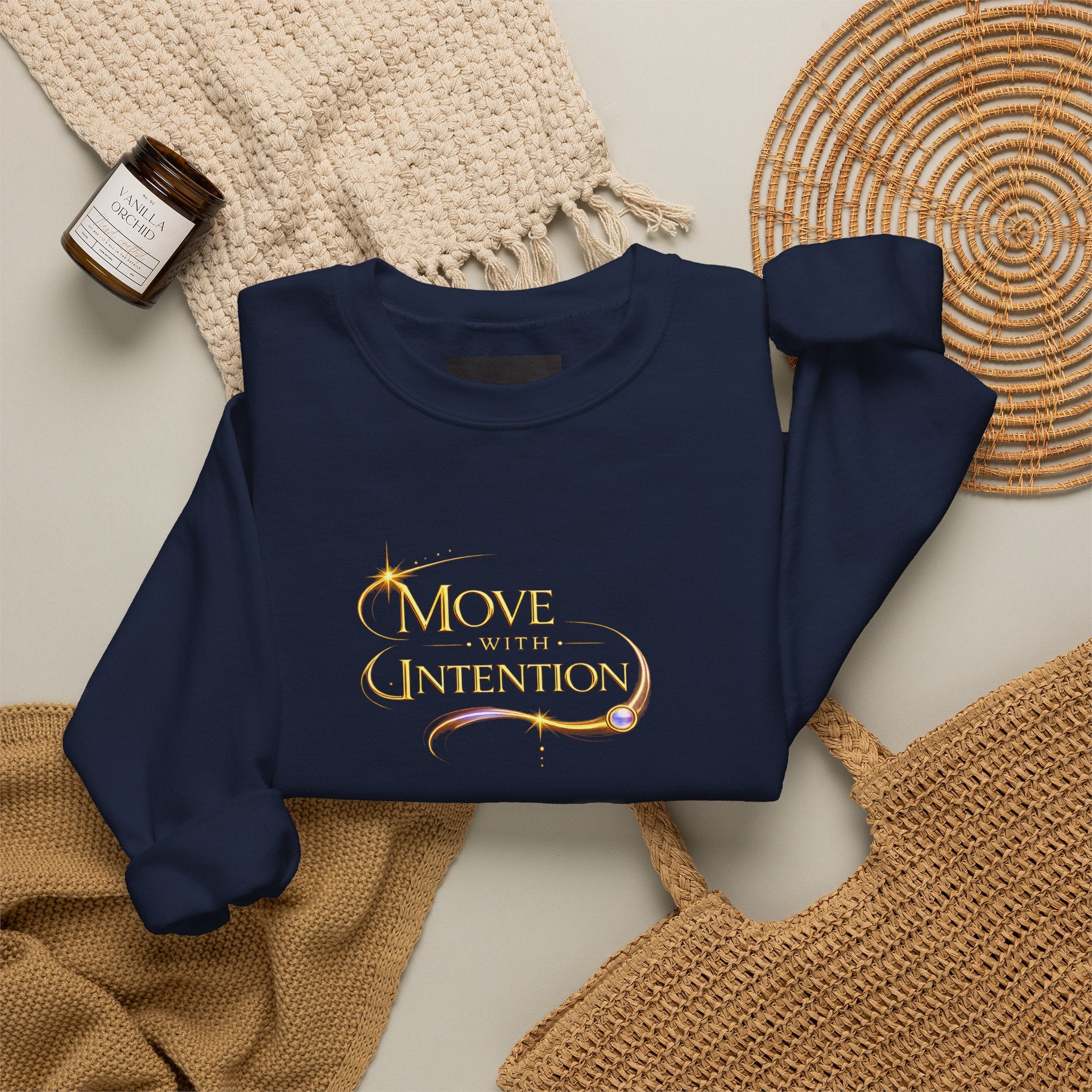 Move With Intention Crewneck Sweatshirt - AURA BY RS ®