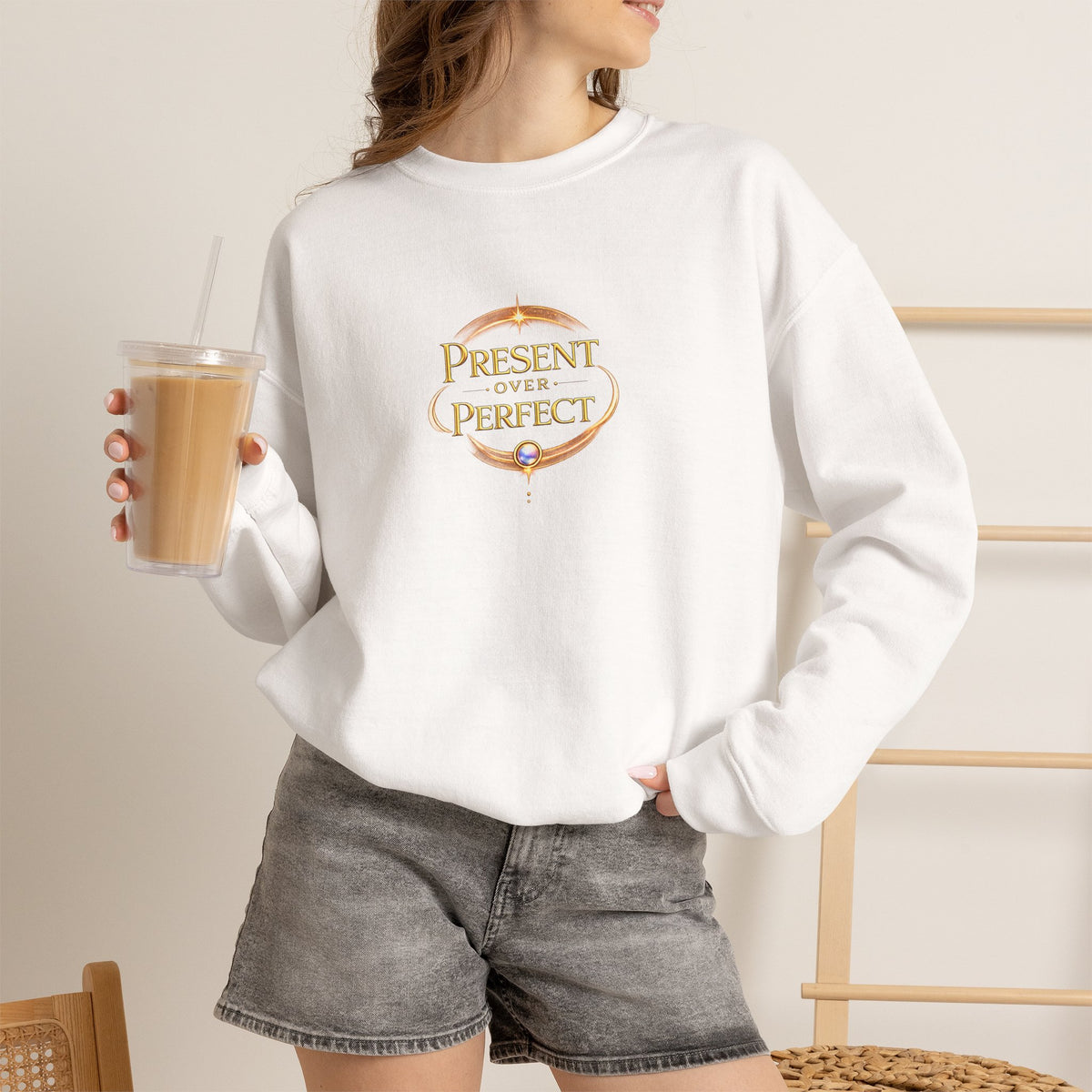 Present Over Perfect Crewneck Sweatshirt