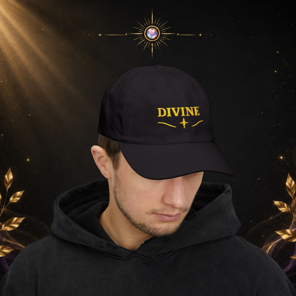 Divine Embroidered Ball Cap - Premium Hat- Aura By RS®