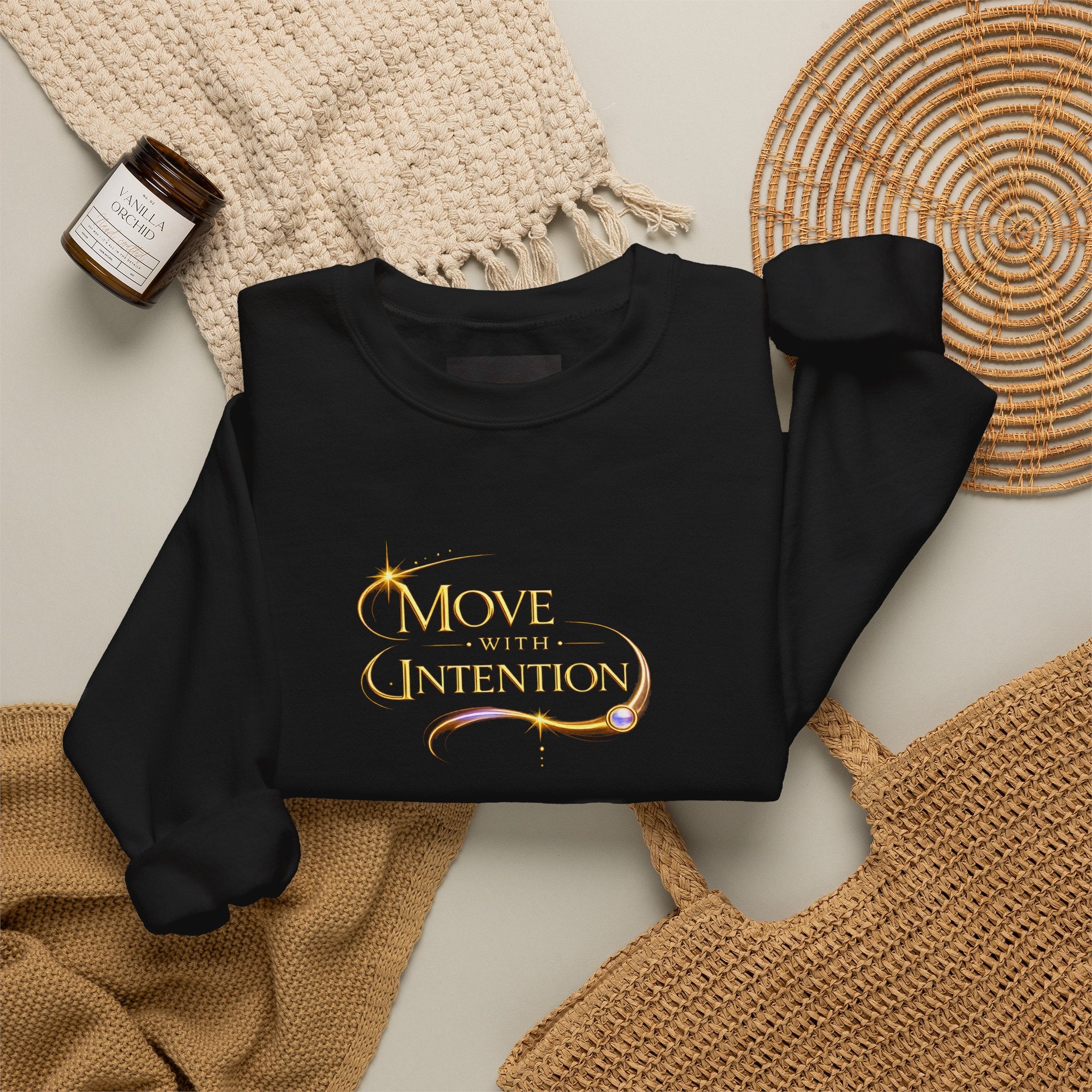 Move With Intention Crewneck Sweatshirt - AURA BY RS ®