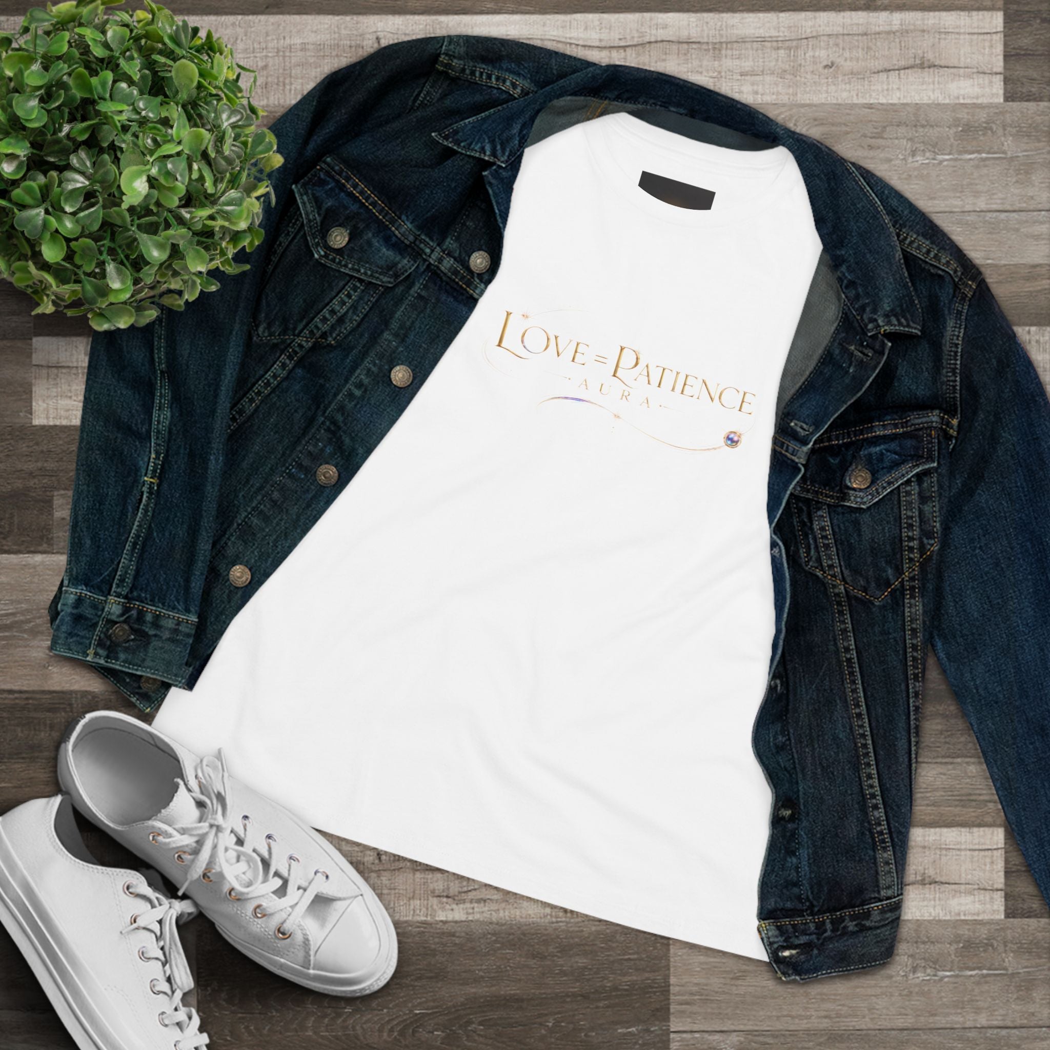ove & Patience Women's Tee — Inspirational Faith Graphic Cotton Shirt - AURA BY RS ®