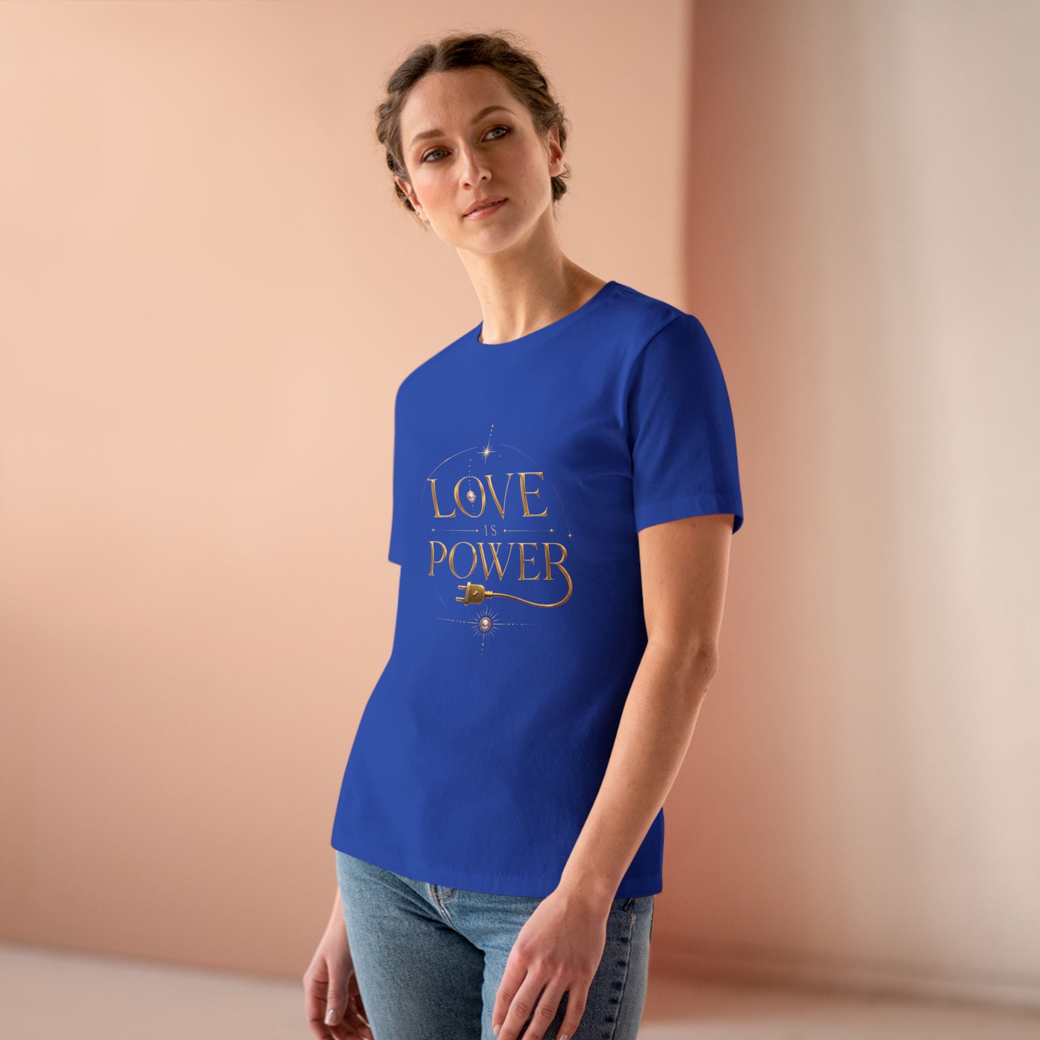 Love Is Power Tee — Inspirational Women's Graphic T‑Shirt - AURA BY RS ®
