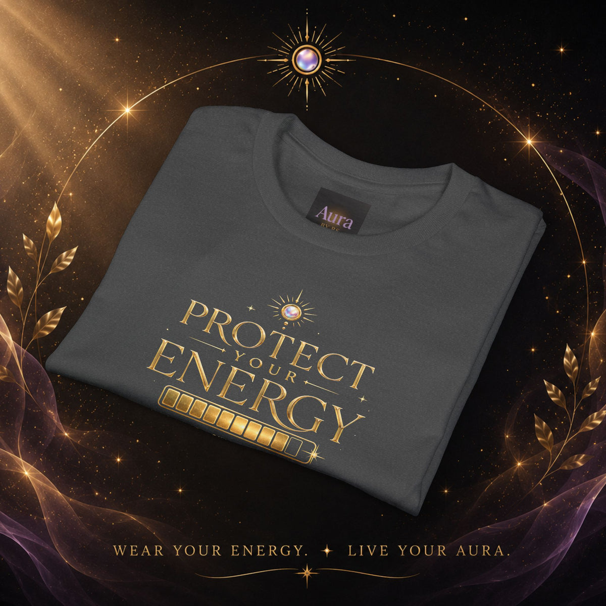 Protect Your Energy T-Shirt — Spiritual Positive Vibes Graphic Tee