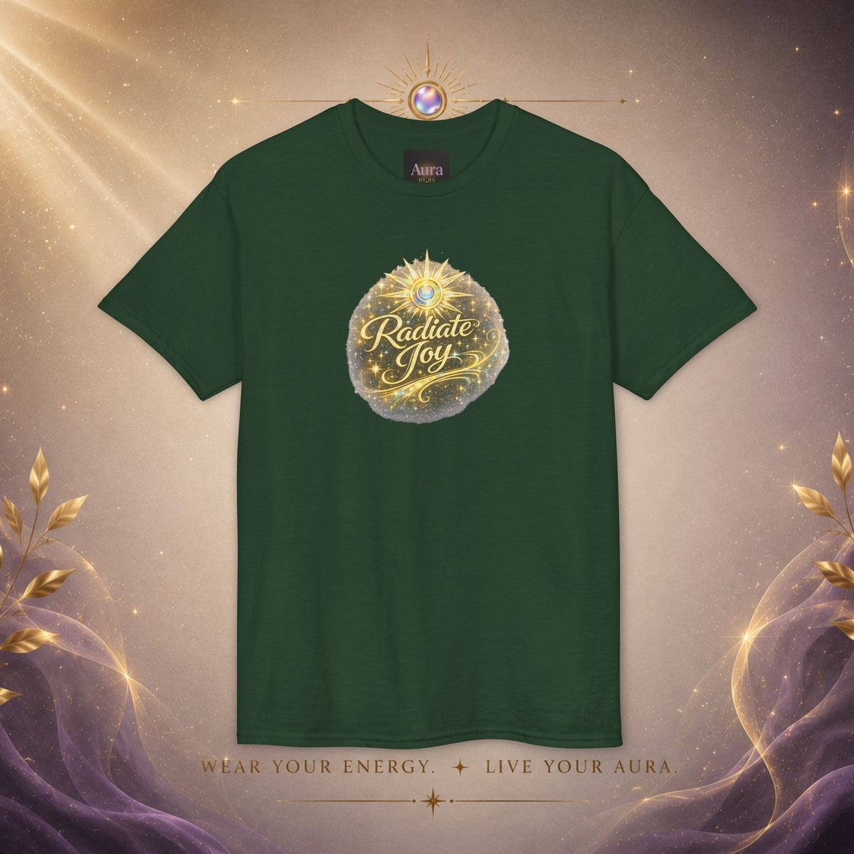 Radiate Joy Aura T-Shirt — Positive Message Tee