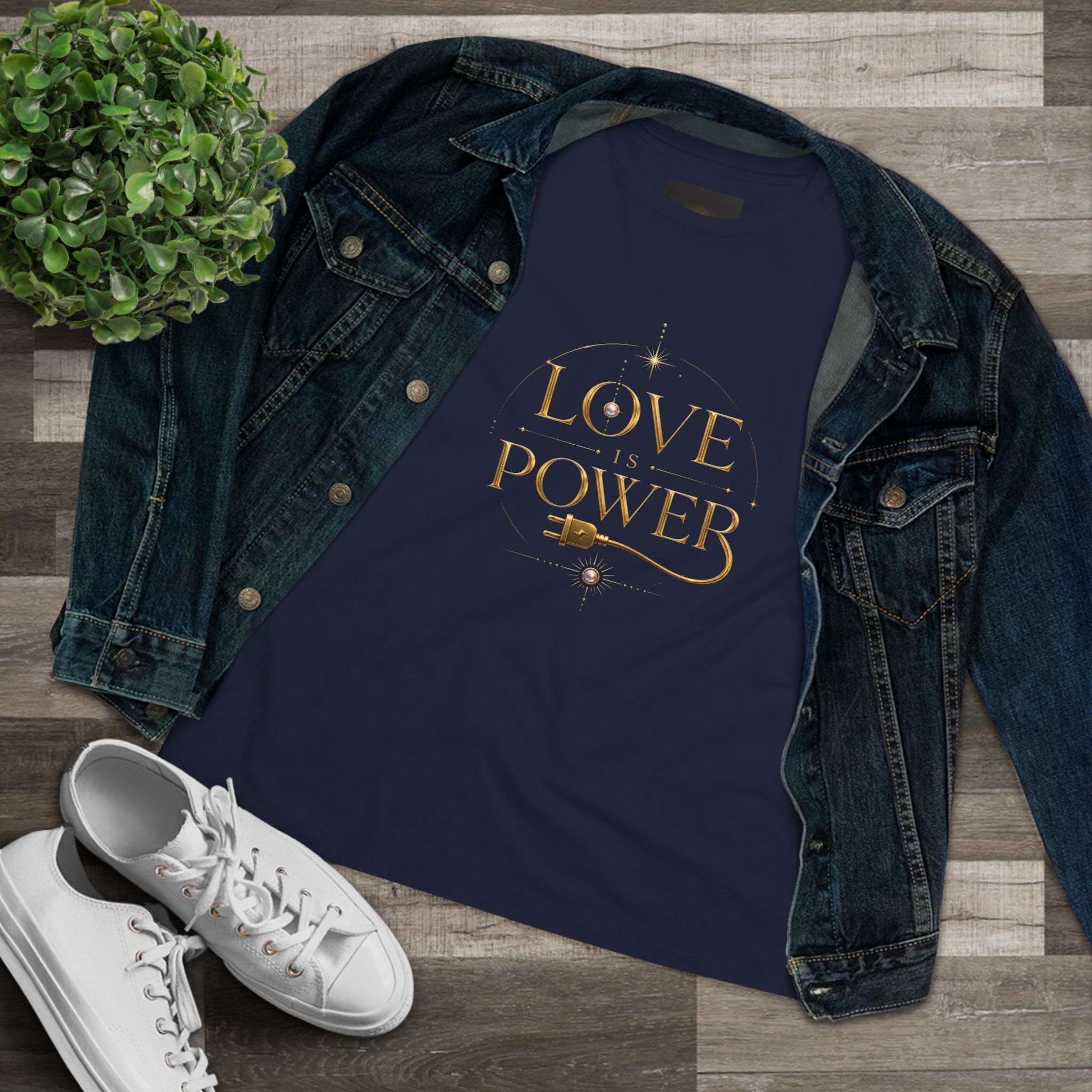 Love Is Power Tee — Inspirational Women's Graphic T‑Shirt - AURA BY RS ®