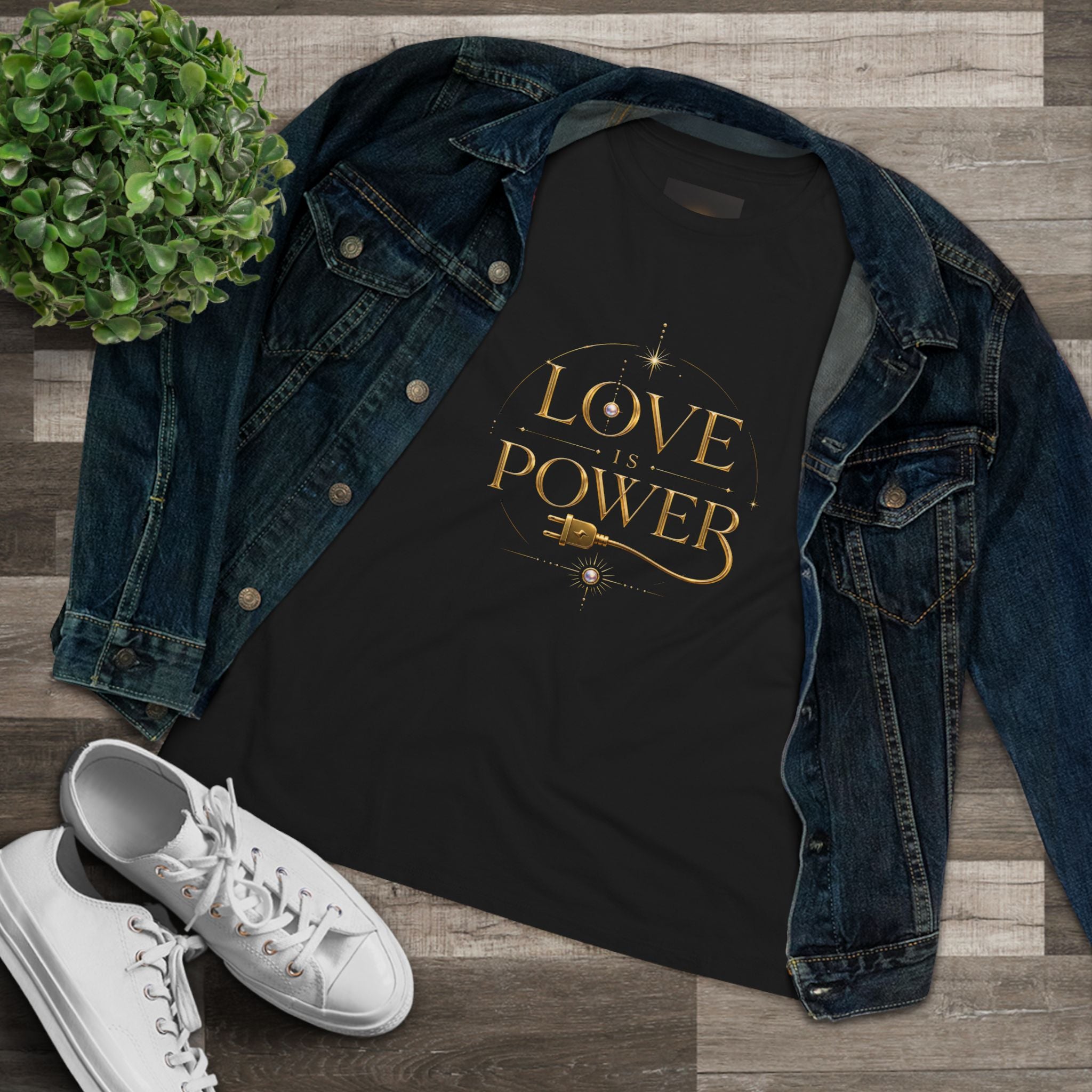 Love Is Power Tee — Inspirational Women's Graphic T‑Shirt - AURA BY RS ®