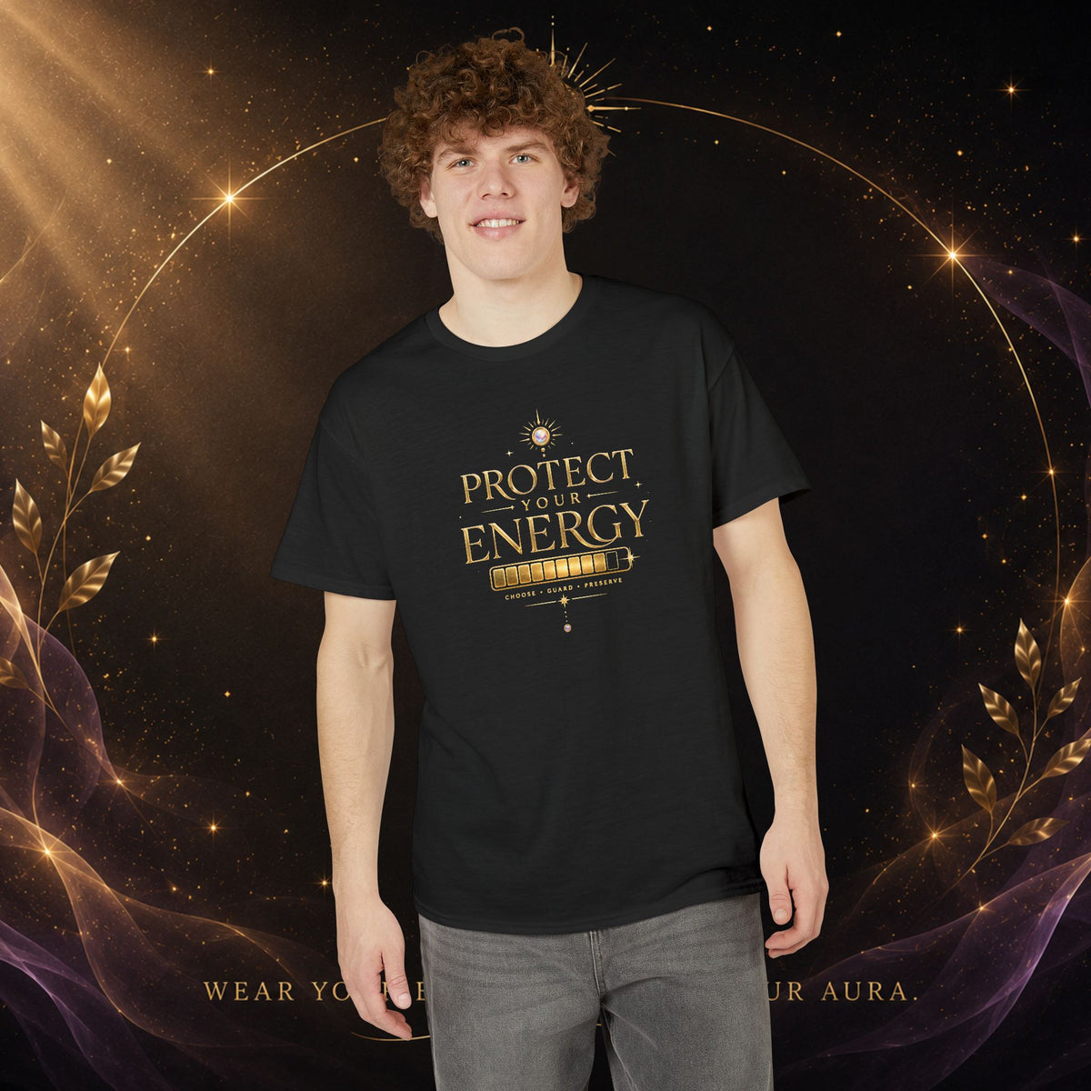 Protect Your Energy T-Shirt — Spiritual Positive Vibes Graphic Tee
