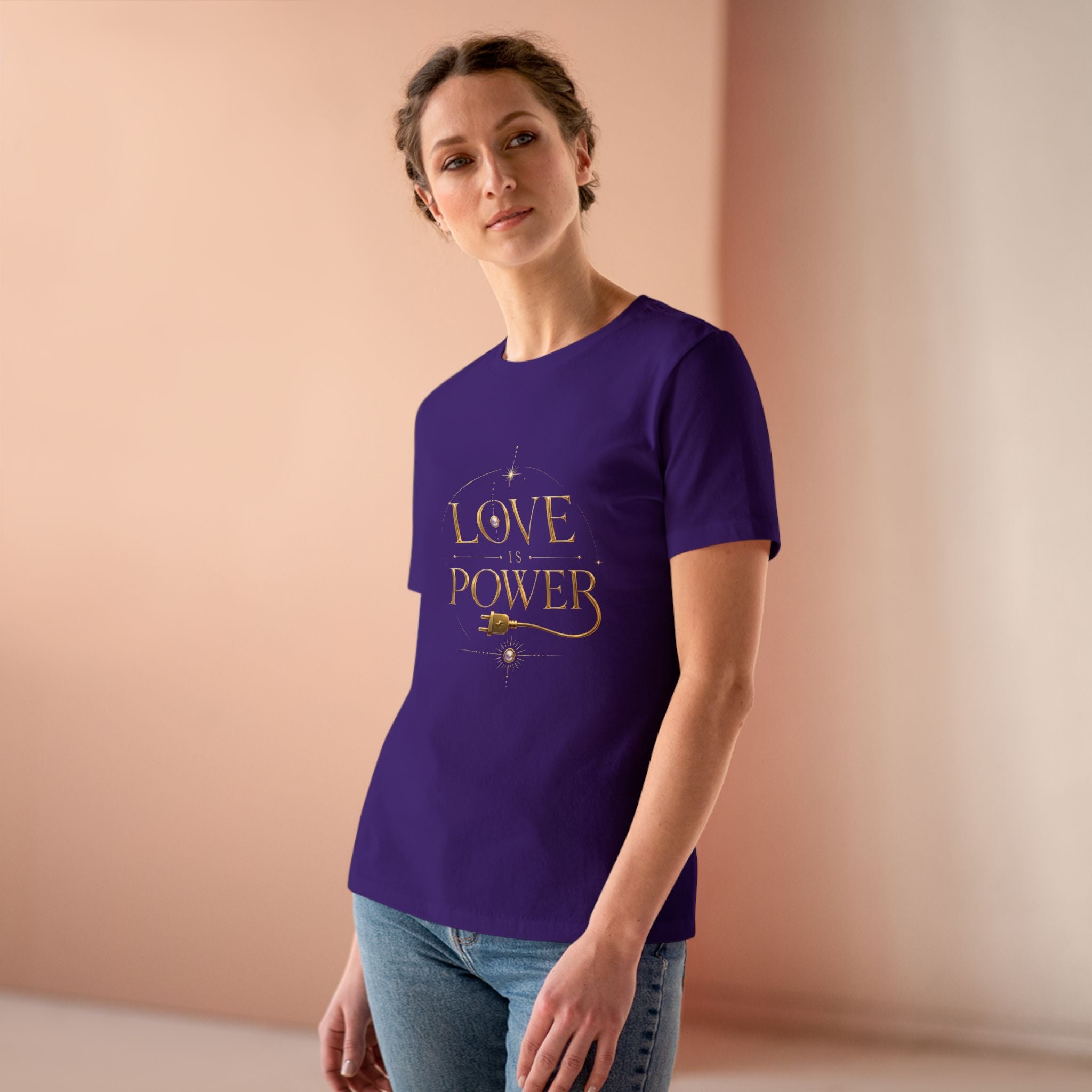 Love Is Power Tee — Inspirational Women's Graphic T‑Shirt - AURA BY RS ®
