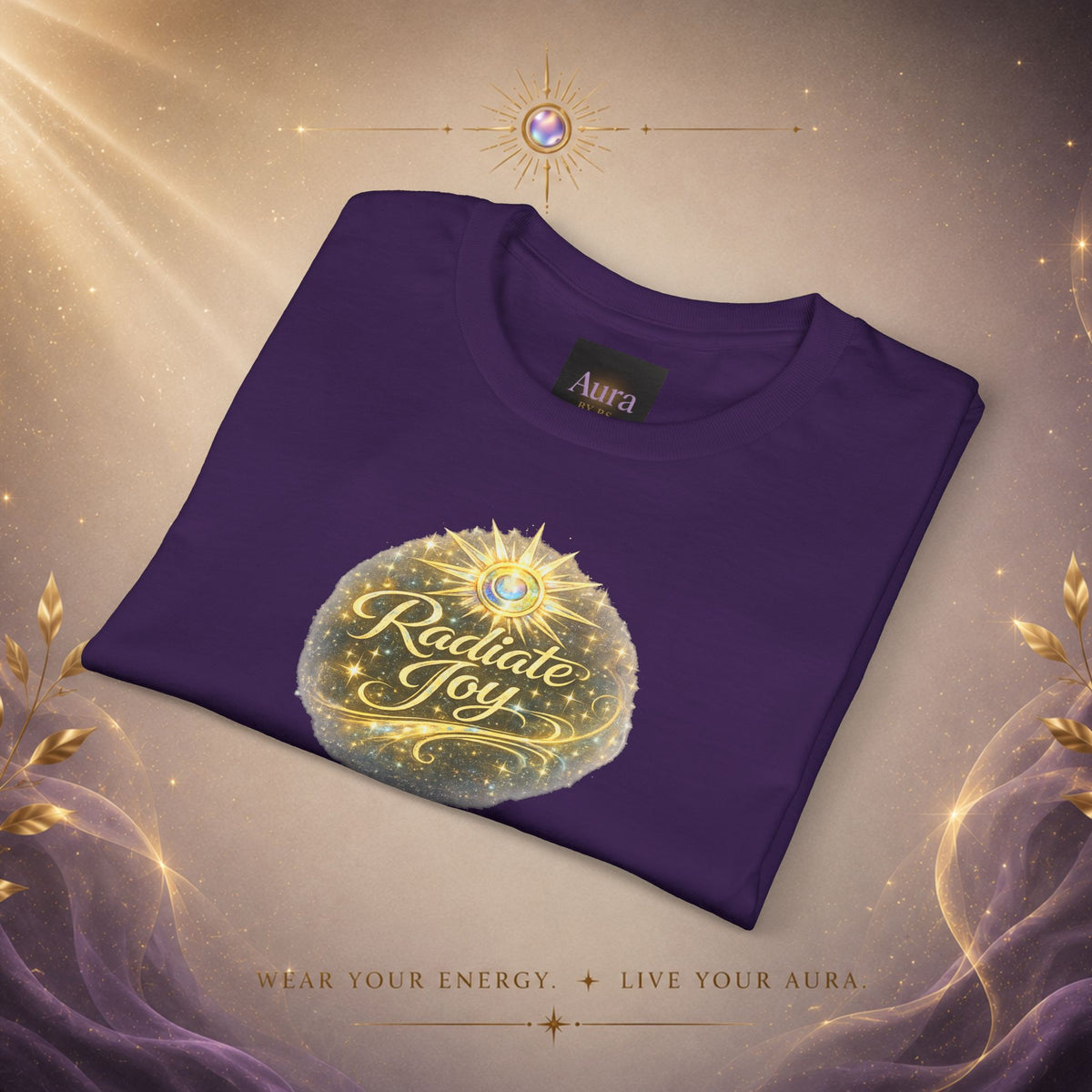 Radiate Joy Aura T-Shirt — Positive Message Tee