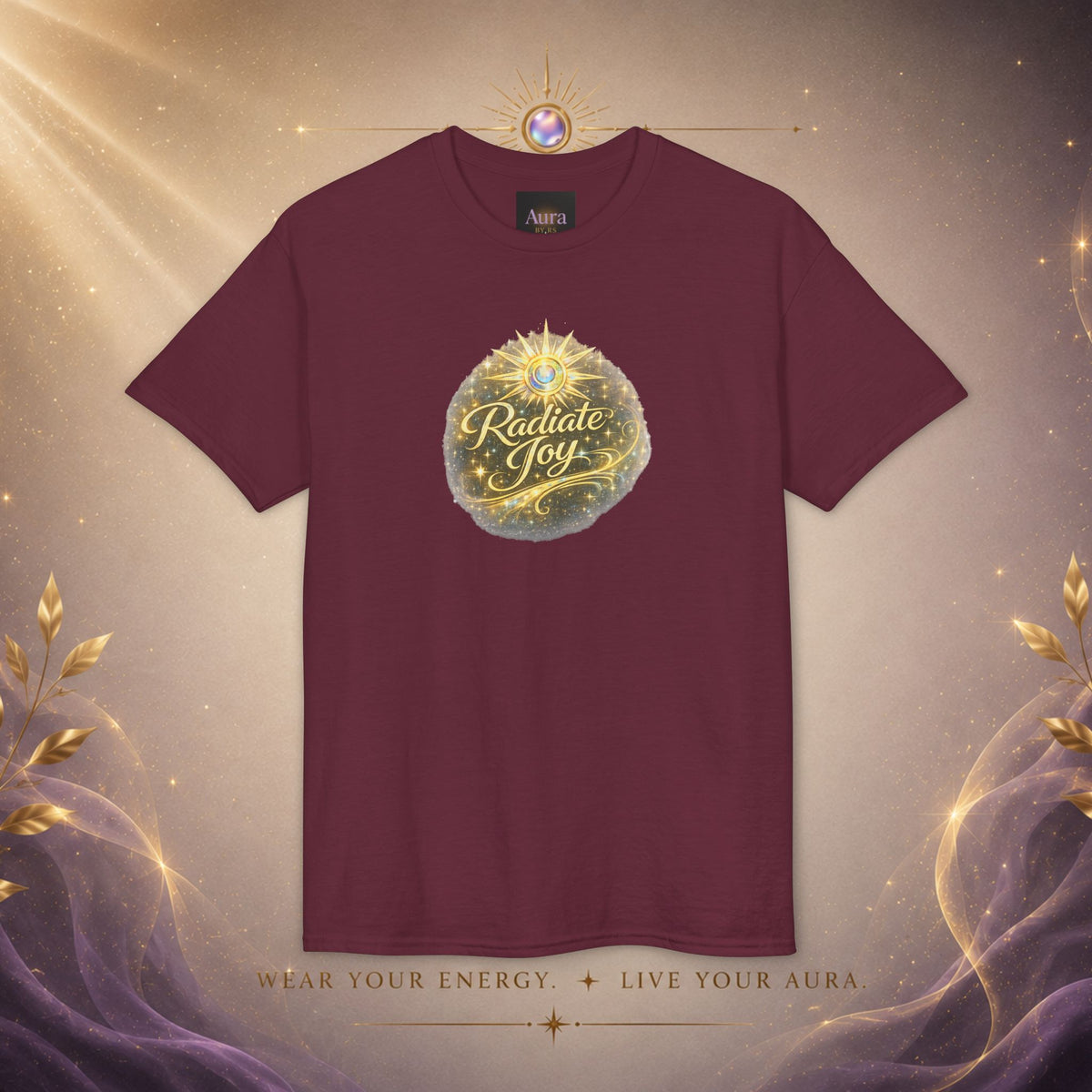 Radiate Joy Aura T-Shirt — Positive Message Tee