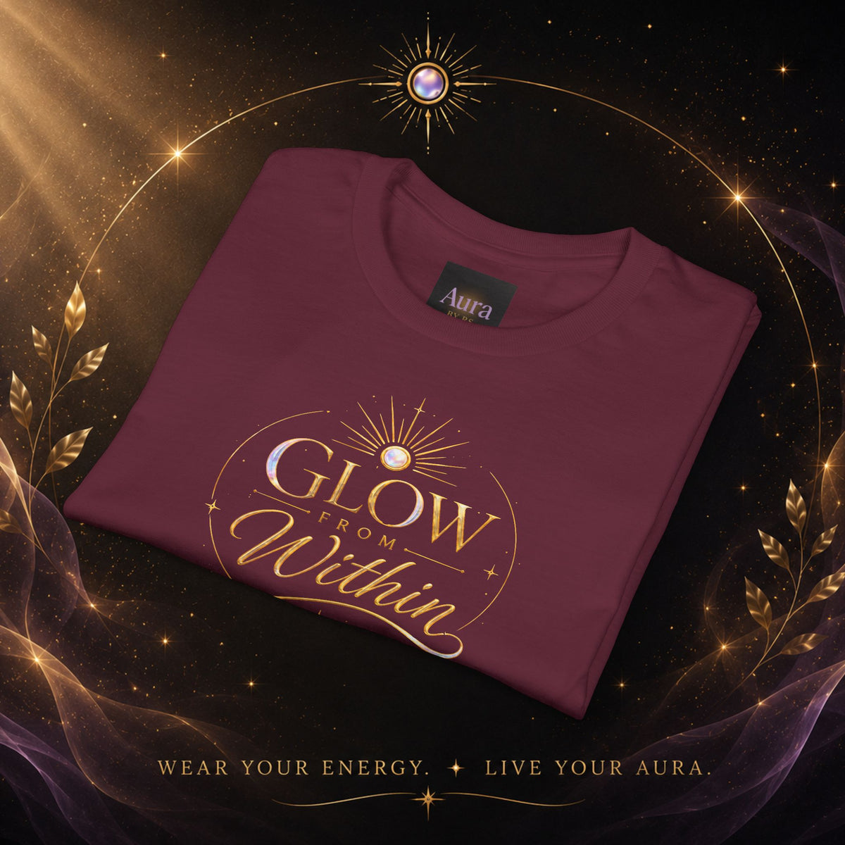 Glow From Within T-Shirt — Inspirational Sun Graphic Tee