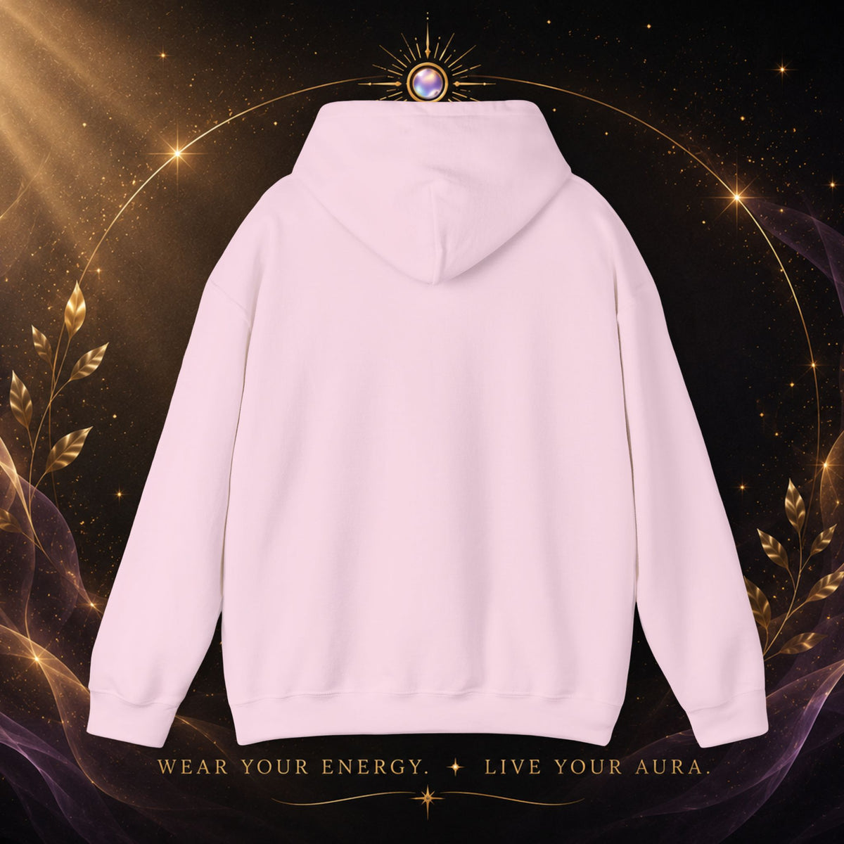 Protect Your Energy Hoodie — Minimal Gold Text Spiritual Wellness Sweatshirt