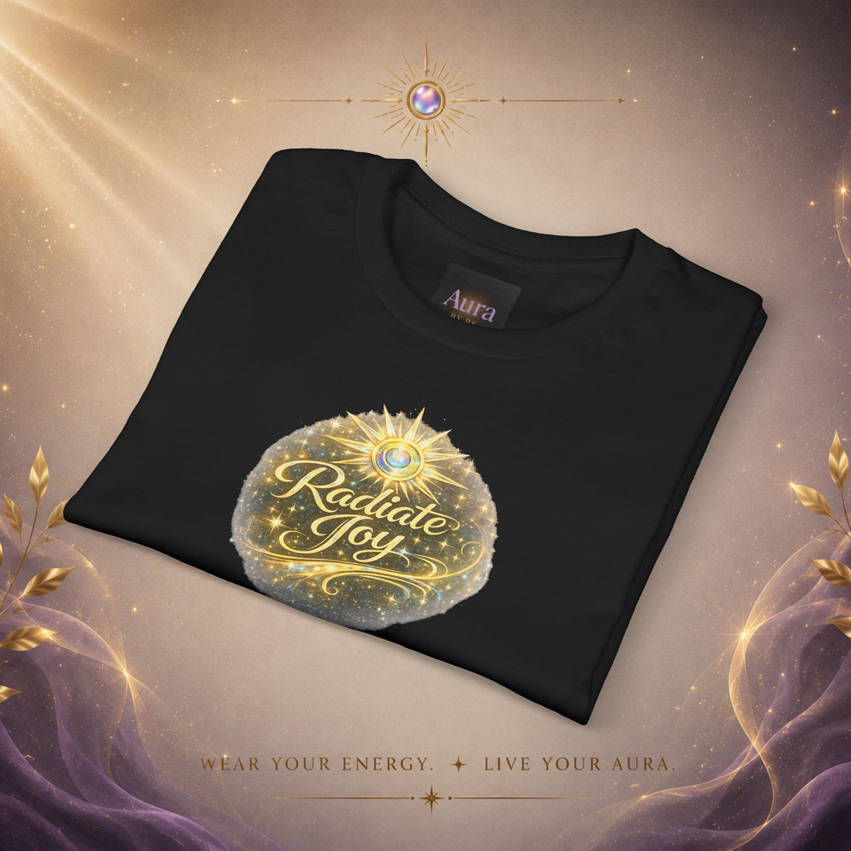 Radiate Joy Aura T-Shirt — Positive Message Tee