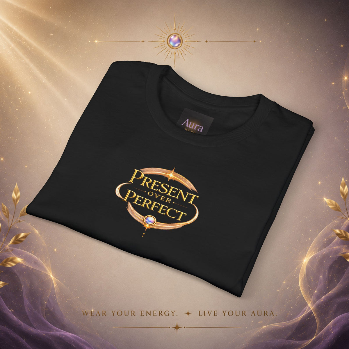 Present, Not Perfect T-Shirt — Mindful Inspirational Graphic Tee