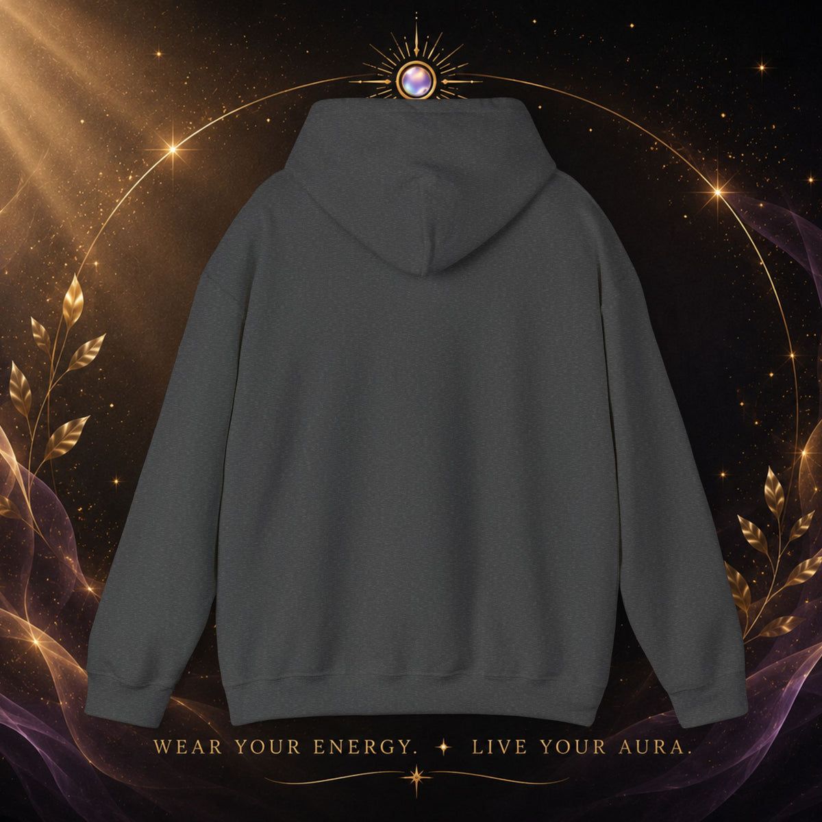 Protect Your Energy Hoodie — Minimal Gold Text Spiritual Wellness Sweatshirt