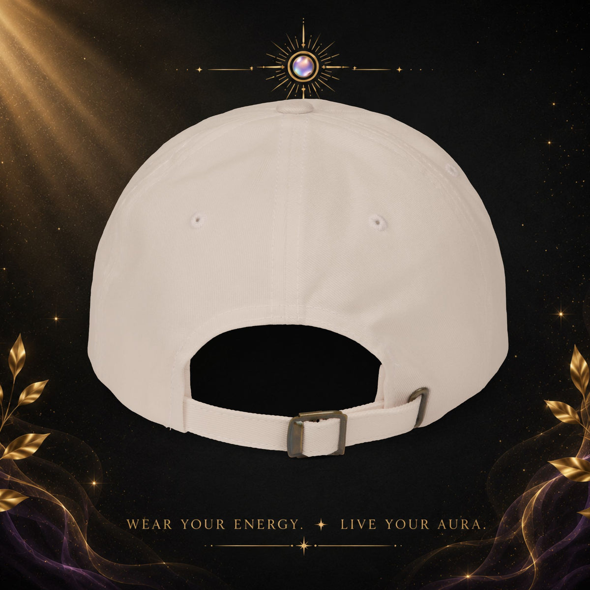 Intentional Dad Cap – Embroidered White Classic Hat