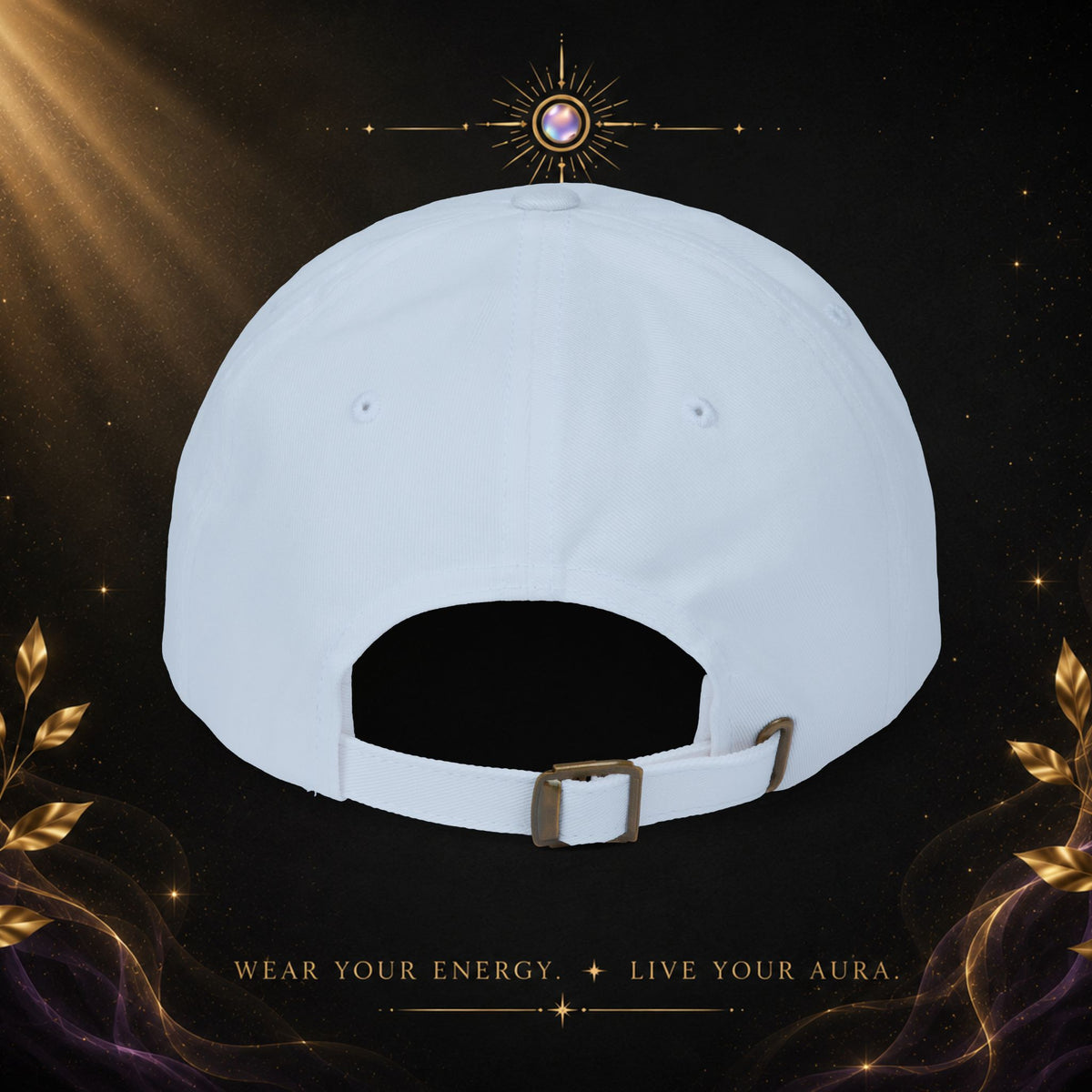 Intentional Dad Cap – Embroidered White Classic Hat