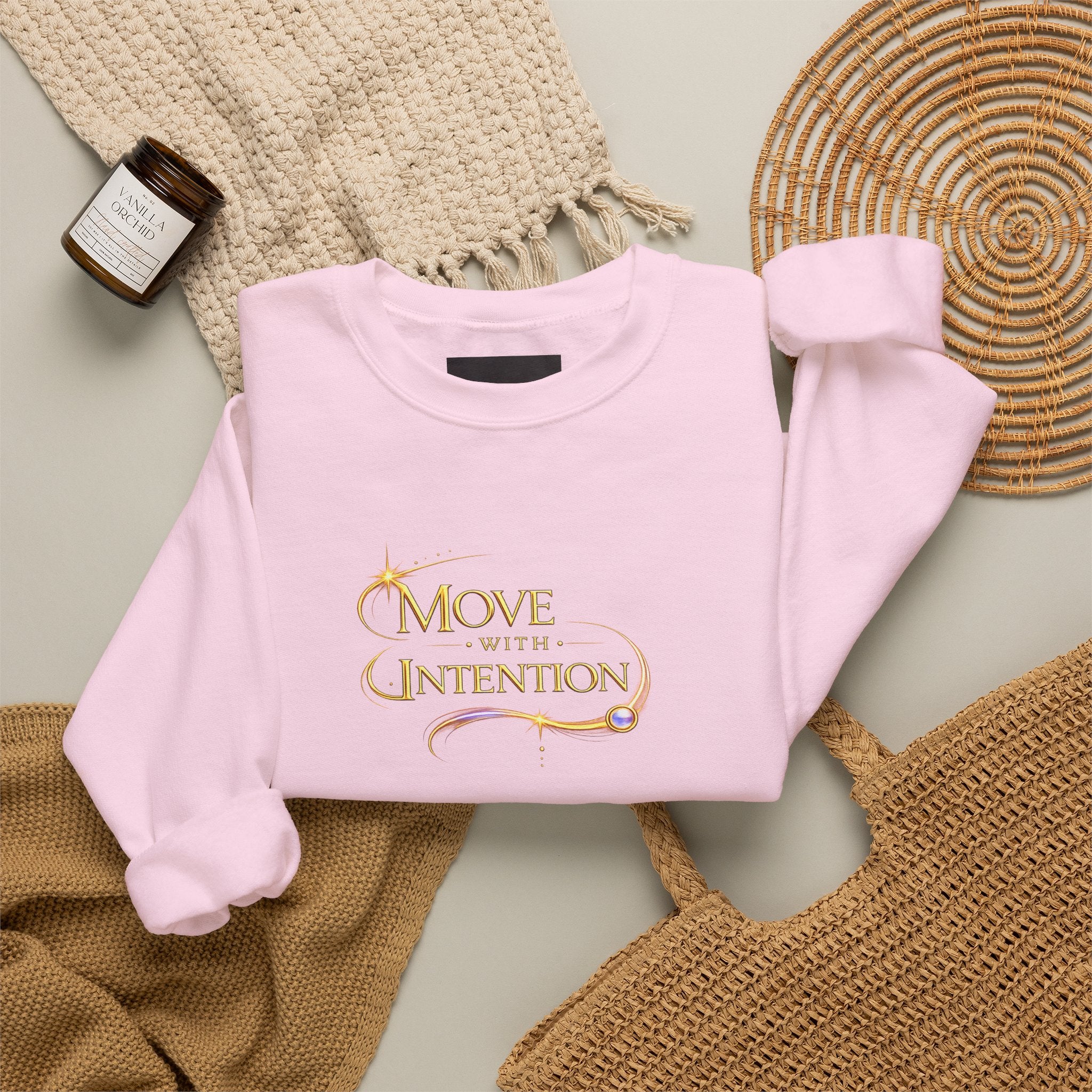 Move With Intention Crewneck Sweatshirt - AURA BY RS ®