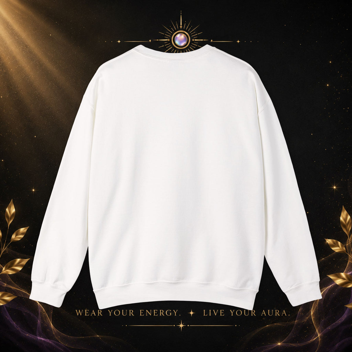 Crewneck Sweatshirt - "Peace Over Pressure" Spiritual Vintage Sun Graphic