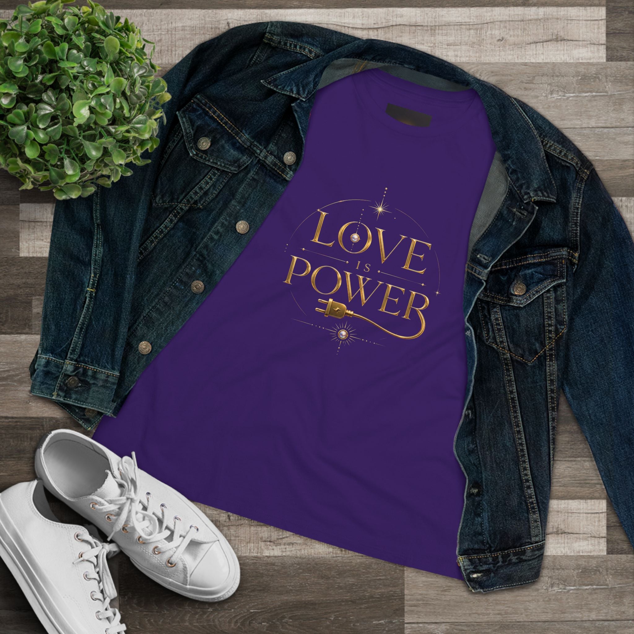Love Is Power Tee — Inspirational Women's Graphic T‑Shirt - AURA BY RS ®