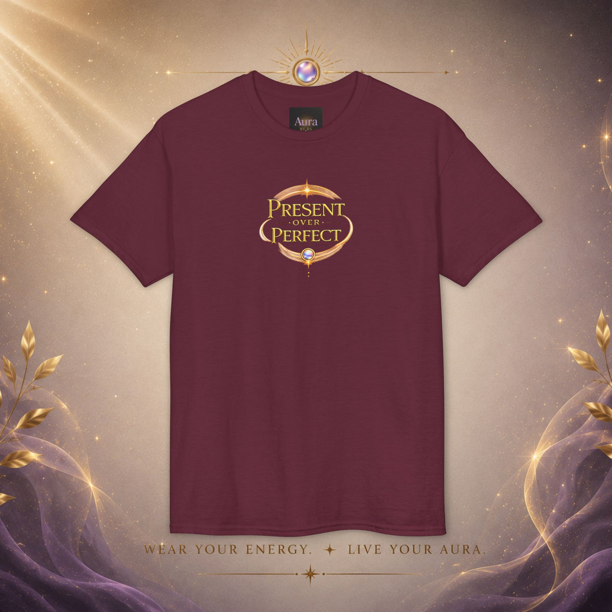 Present, Not Perfect T-Shirt — Mindful Inspirational Graphic Tee