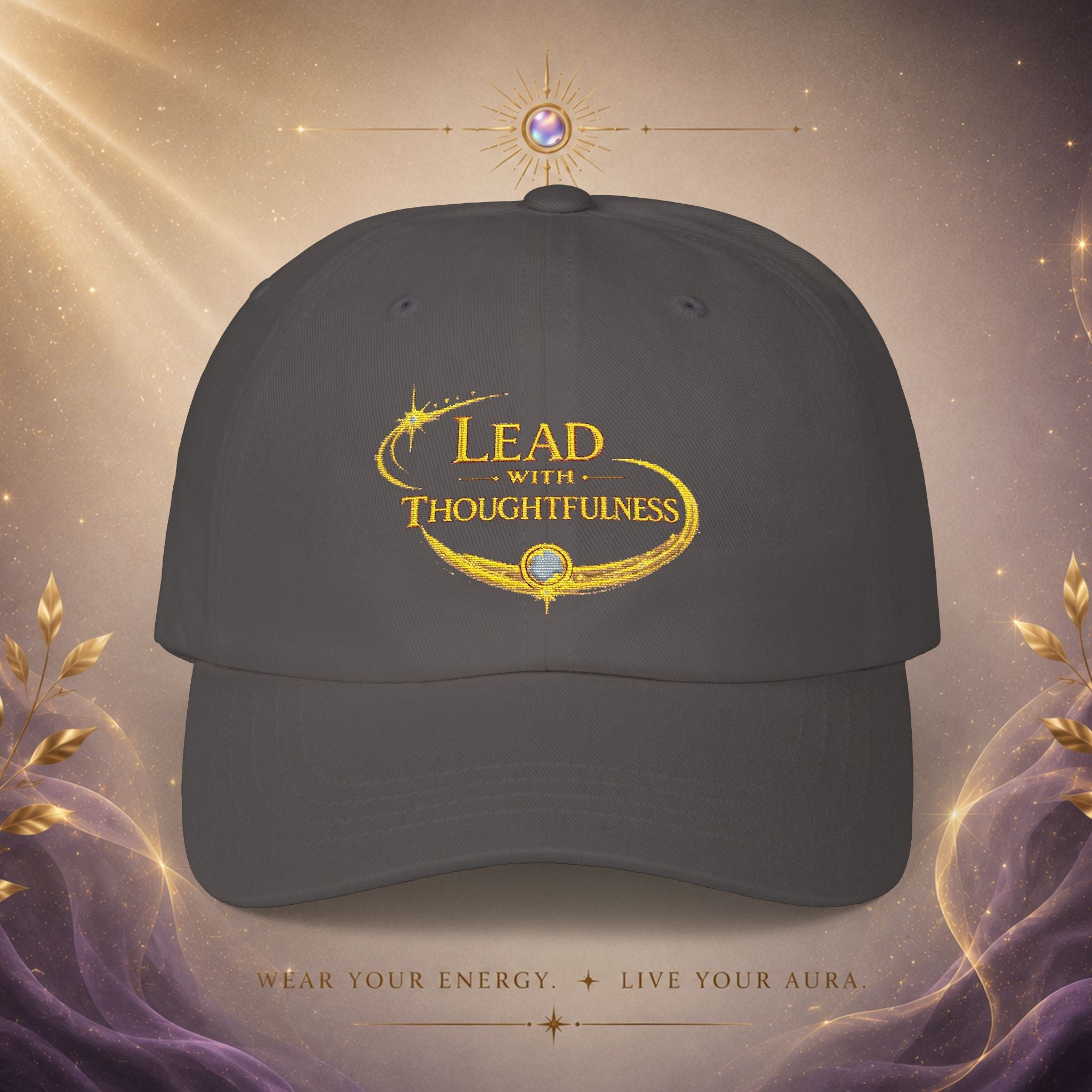 Dad Cap — Lead with Thoughtfulness Embroidered Hat - AURA BY RS ®