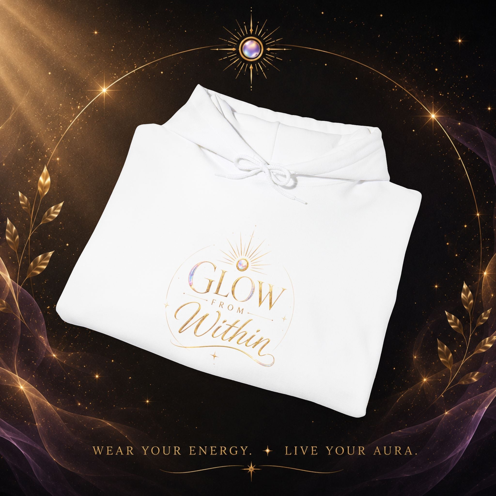 Glow Within Hoodie — Inspirational - AURA BY RS ®